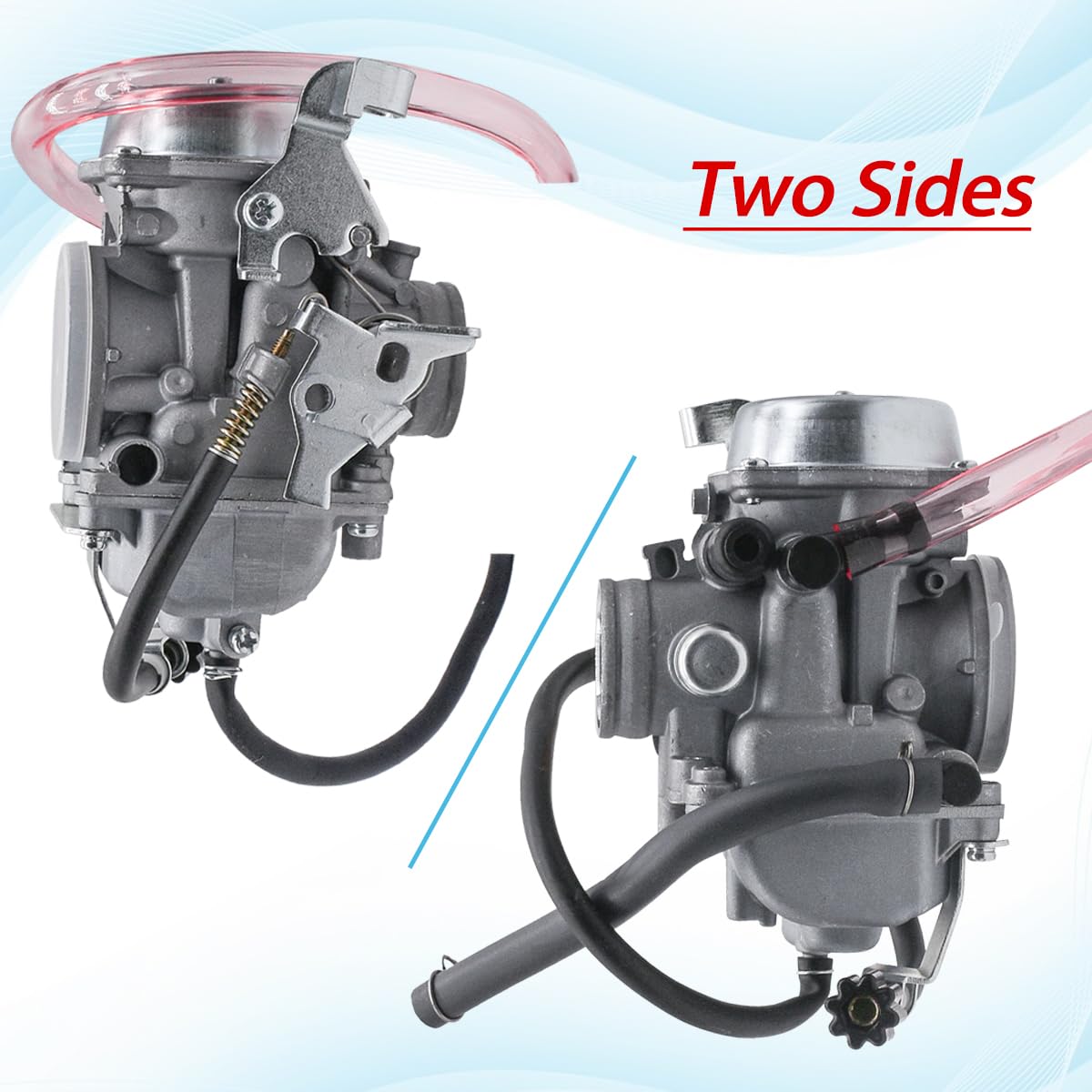 Jdllong Klf300 Carburetor For Kawasaki Klf 300 Bayou 300 1986-1995 1996-2005 Atv Carb With Fuel Valve Petcock Switch