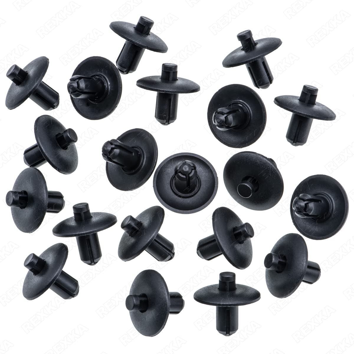 Rexka 20Pcs Fender Liner Splash Shield Push-Type Retainer Clips Rivet Compatible With Audi 4D0-807-300 A4, A5, A8, Q3, Q5 & S8 1