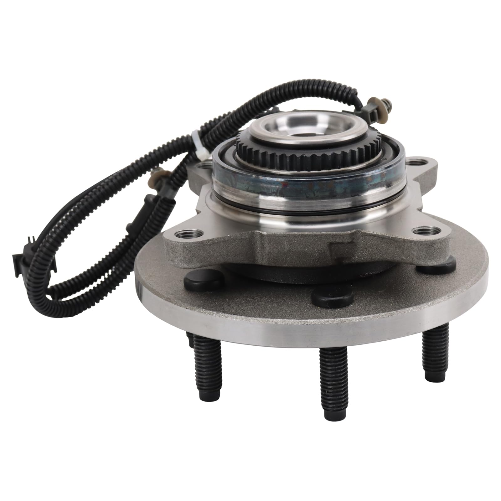 Trq Front Passenger Side Wheel Bearing & Hub Assembly With Abs Sensor Compatible With 2011-2014 Ford Expedition 2010-2014 F-150