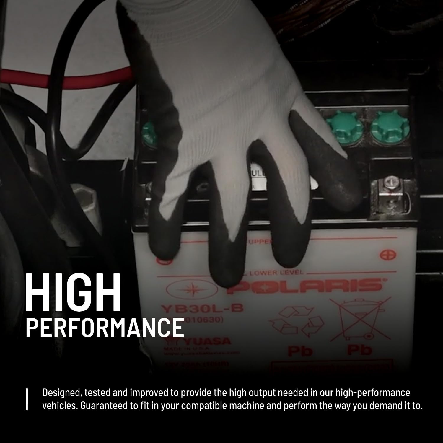 Polaris 12V 18Ah AGM Sealed Rechargeable Battery for Specific Sportsman Scrambler 850, XP 850, XP 1000, RZR 800, S 800 Models an