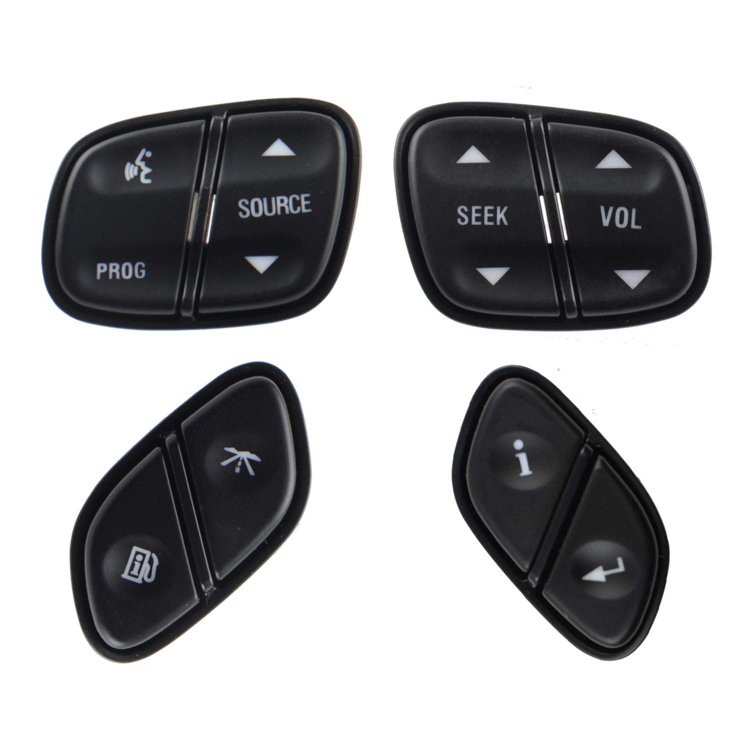 Steering Wheel Control Switch Button Replacement for 2003-2009 Silverado Suburban Tahoe Avalanche GMC Sierra Yukon Escalade Repl