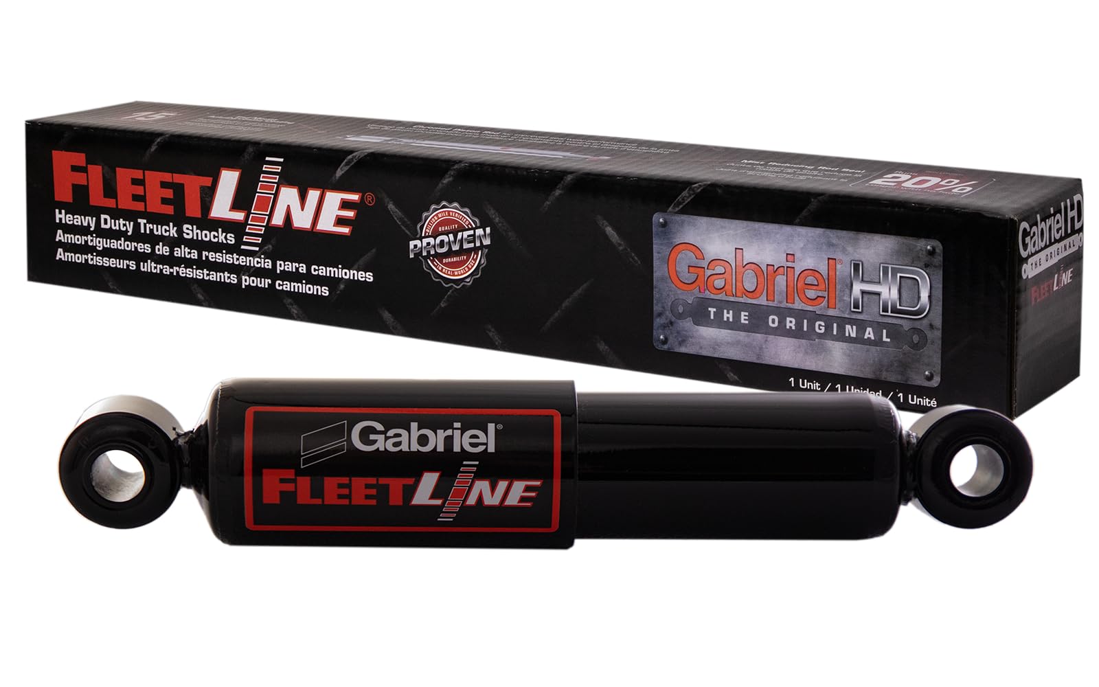 Gabriel 85078 Fleetline Heavy Duty Rear Shock Absorbers For Dana Smart Ride Rf And Rs Models; Wabash National Trailers With Auro