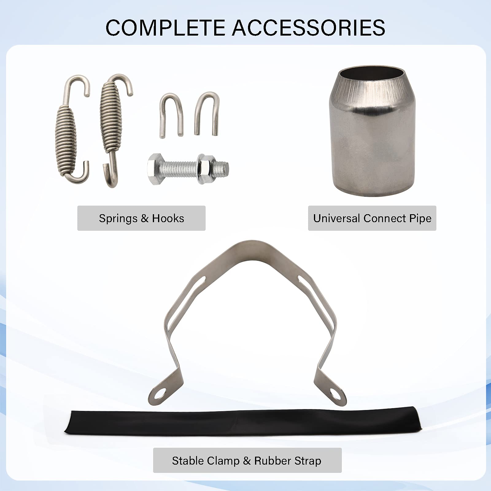 Motorcycle Slip On Muffler,1.5-2'' Carbon Fiber Unversal Slip On Silencers & Mufflers For Dirt Bike Street Bike Scooter Atv Raci