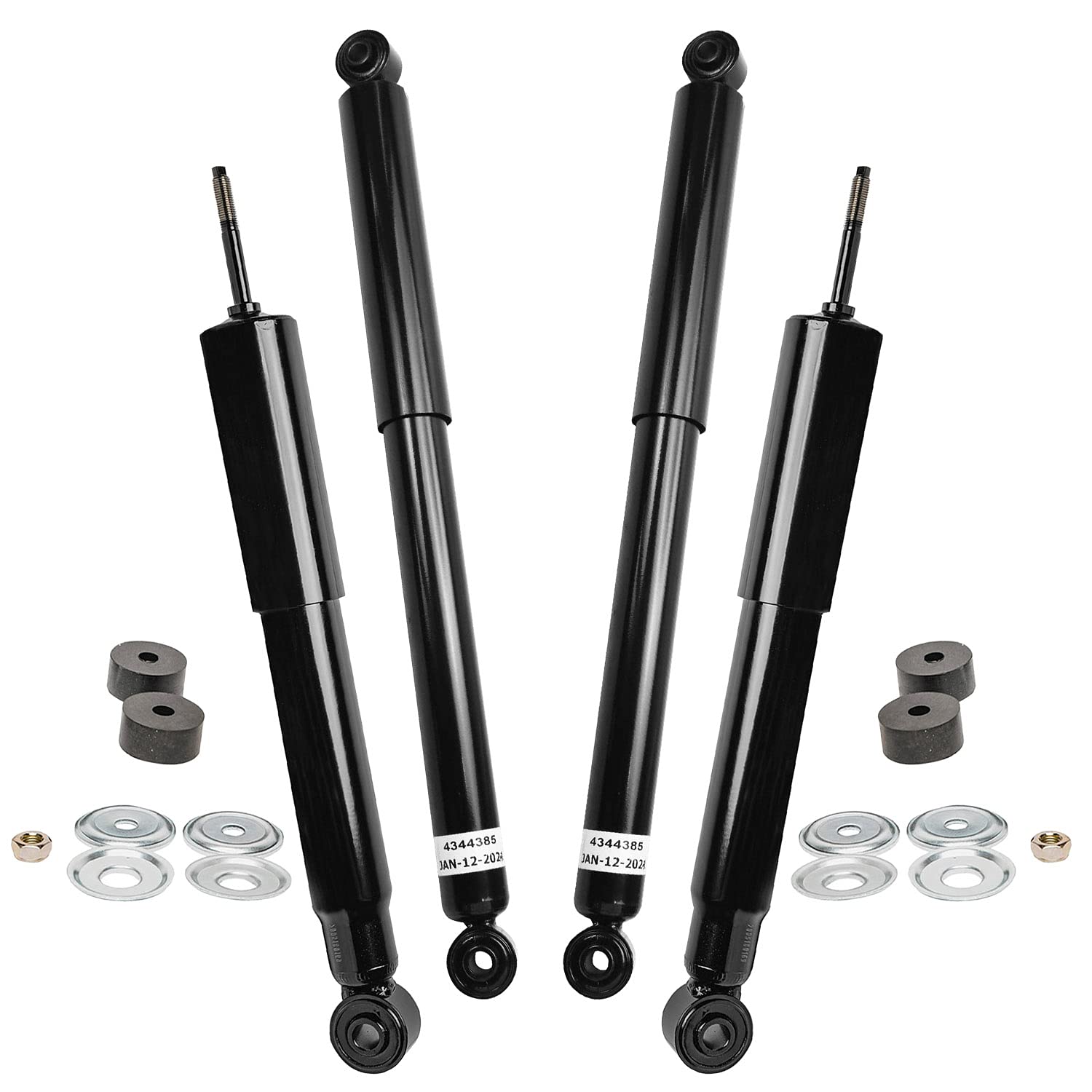 Detroit Axle - Shock Absorbers For Chevy Gmc Silverado Sierra 1500 Hd Classic 2500 Hd Complete Front And Rear Shock Absorbers Re