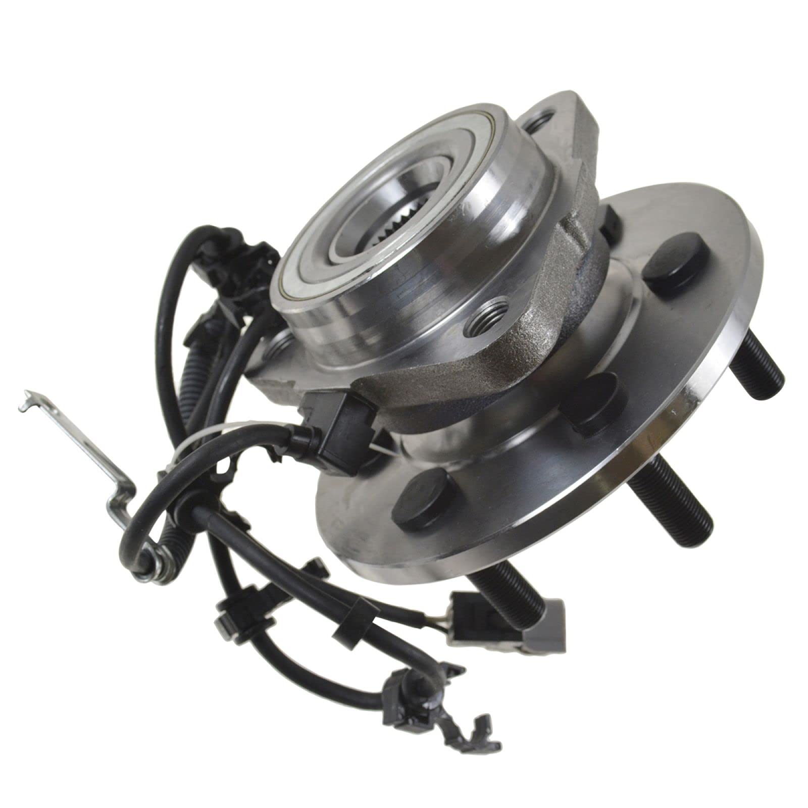 Trq Front Driver Side Wheel Bearing & Hub Assembly 4Wd With Abs Sensor Compatible With 1997-2004 Dodge Dakota 1998-2003 Durango