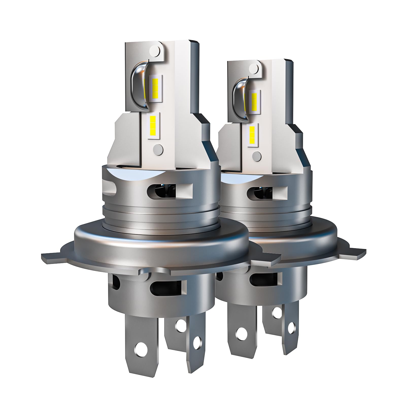 Rcj H4 Bulbs, 9003/Hb2 Fog Bulbs, 6000K Cool White, Plug And Play, Ip67, Pack Of 2