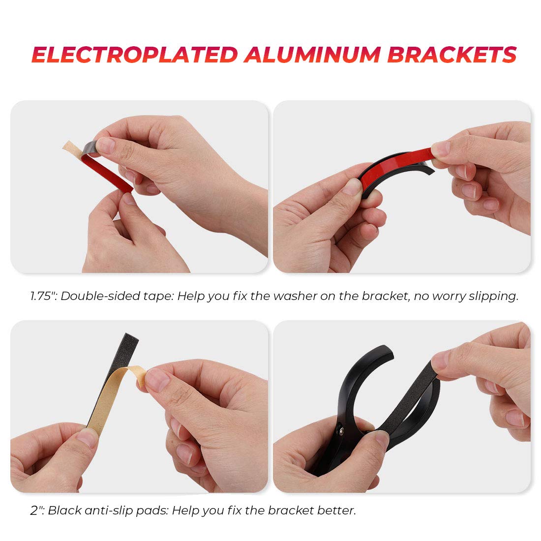 Kemimoto Utv Rearview Mirror, 15 Utv Race Convex Center Mirror With 3/4 1.75 Or 2 Clamps Compatible With Polaris Rzr Pro Xp R, Pioneer, Cfmoto Zforce, Can-Am Commander Maverick, 1000R 1000X