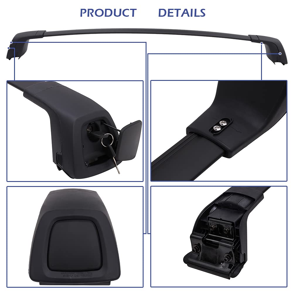 Snailfly Upgraded Roof Rack Cross Bars Fit For Volvo Xc40 2018-2025 Lockable Quiet Crossbars Cargo Accessories