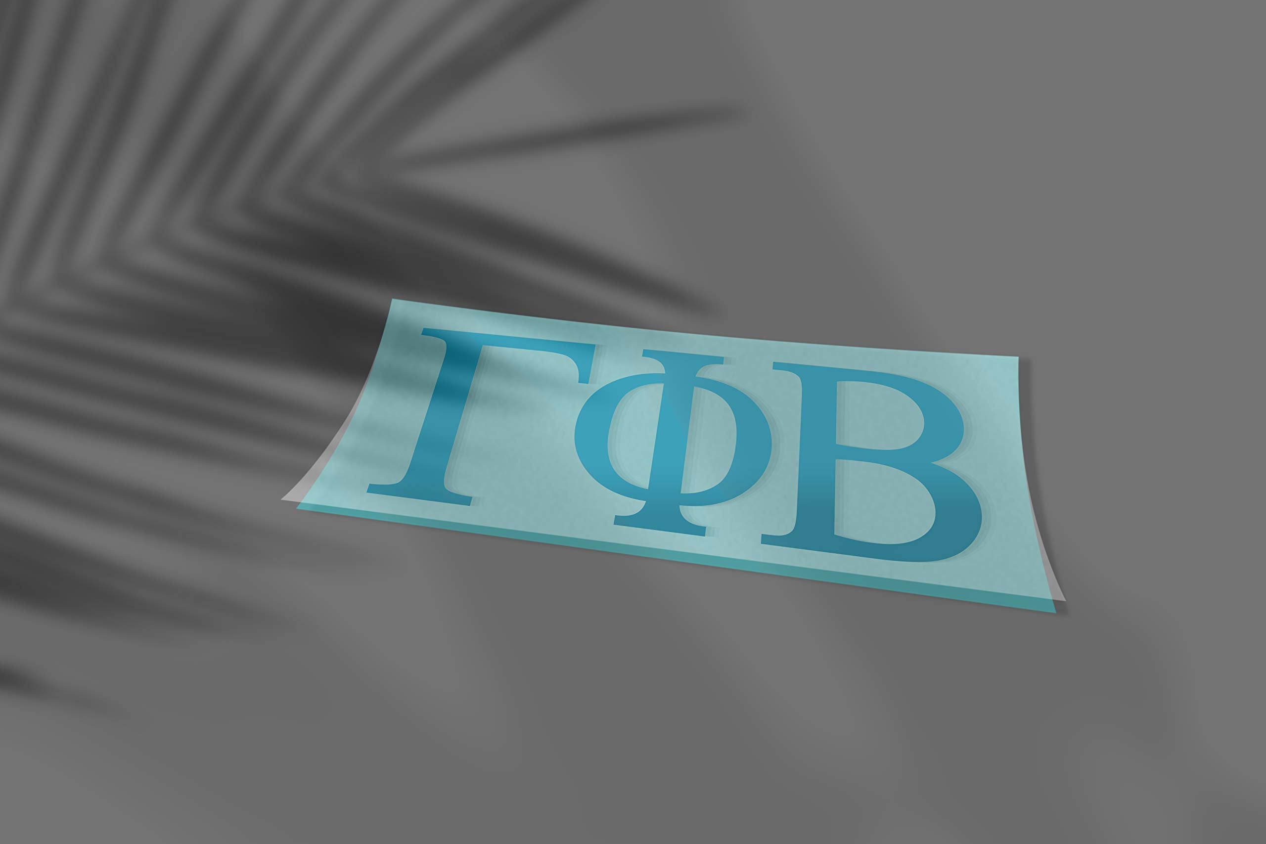 Pro-Graphx Gamma Phi Beta Greek Sorority Sticker Decal, 2.5 Inches Tall, Sky Blue