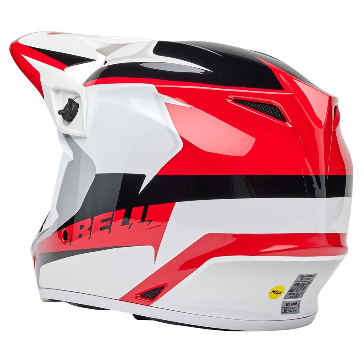 Bell Mx-9 Mips Dirt Helmet (Gloss Rift Red/White - 2X-Large)