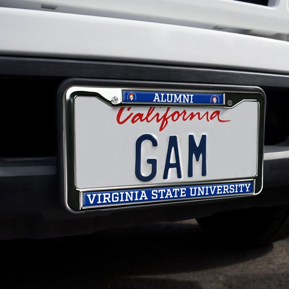 Virginia State University Alumni Full Size Standard License Plate Metal Frame