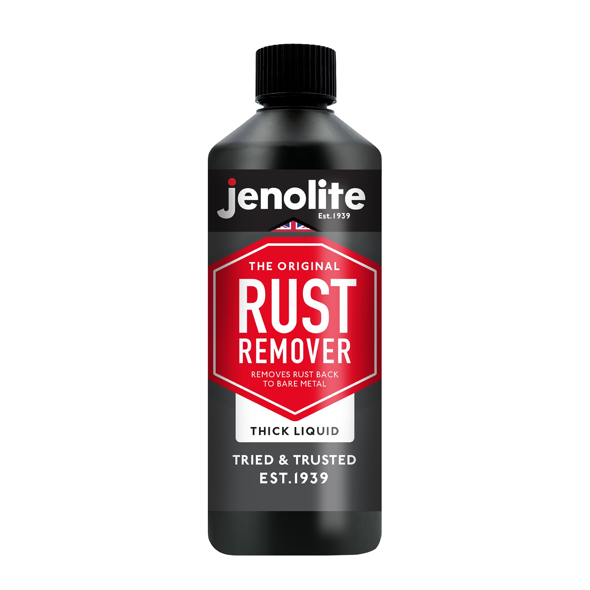 Jenolite Rust Remover - Thick Liquid - Remover Rust Back To Bare Metal - 17Oz (500Ml)