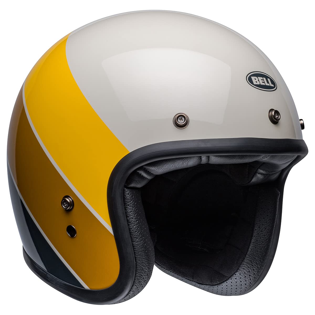 Bell Custom 500 Open-Face Motorcycle Helmet (Riff Sand/Yellow - Small)
