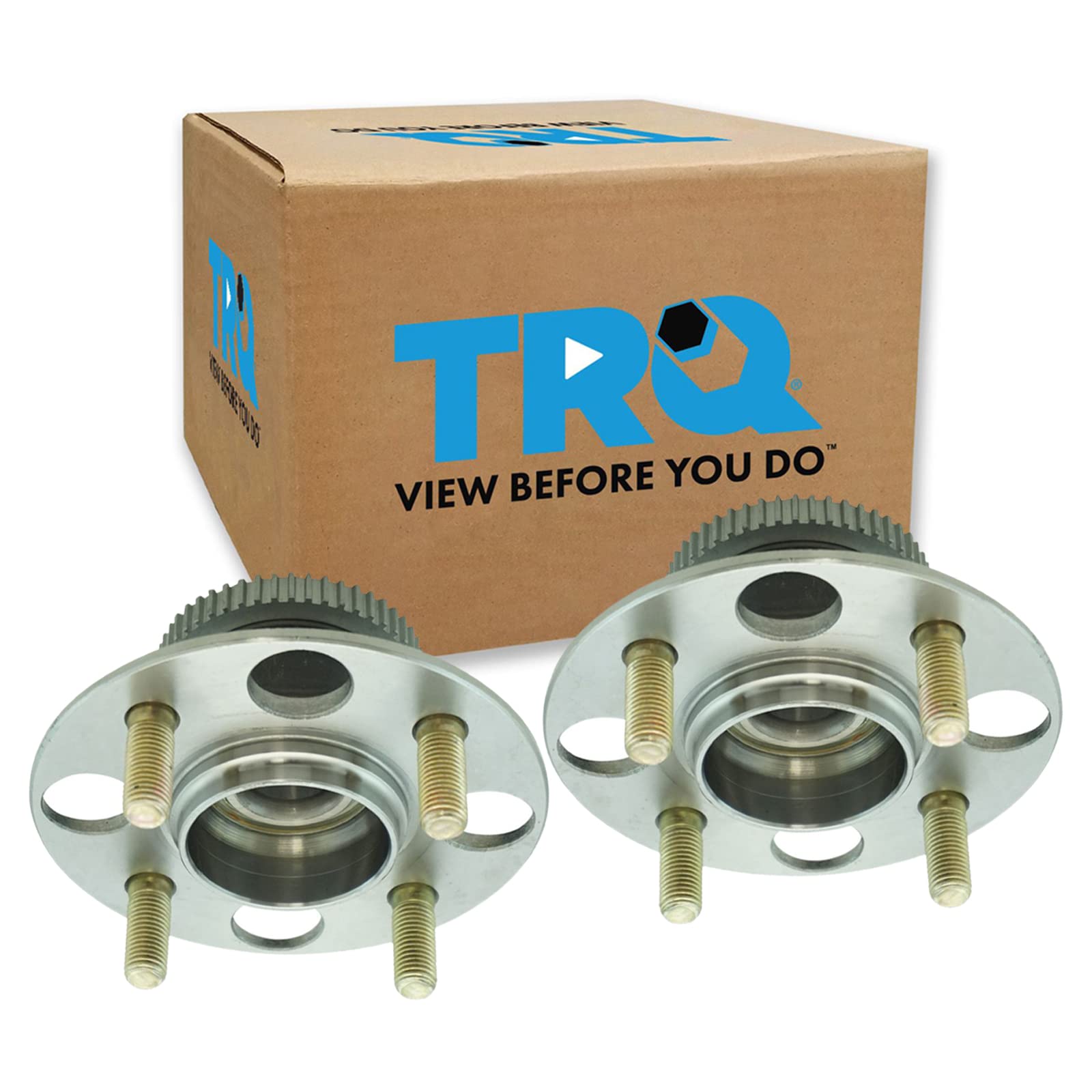 Trq Rear Wheel Hub Bearings Assembly Set Compatible With 2000-2006 Honda Insight