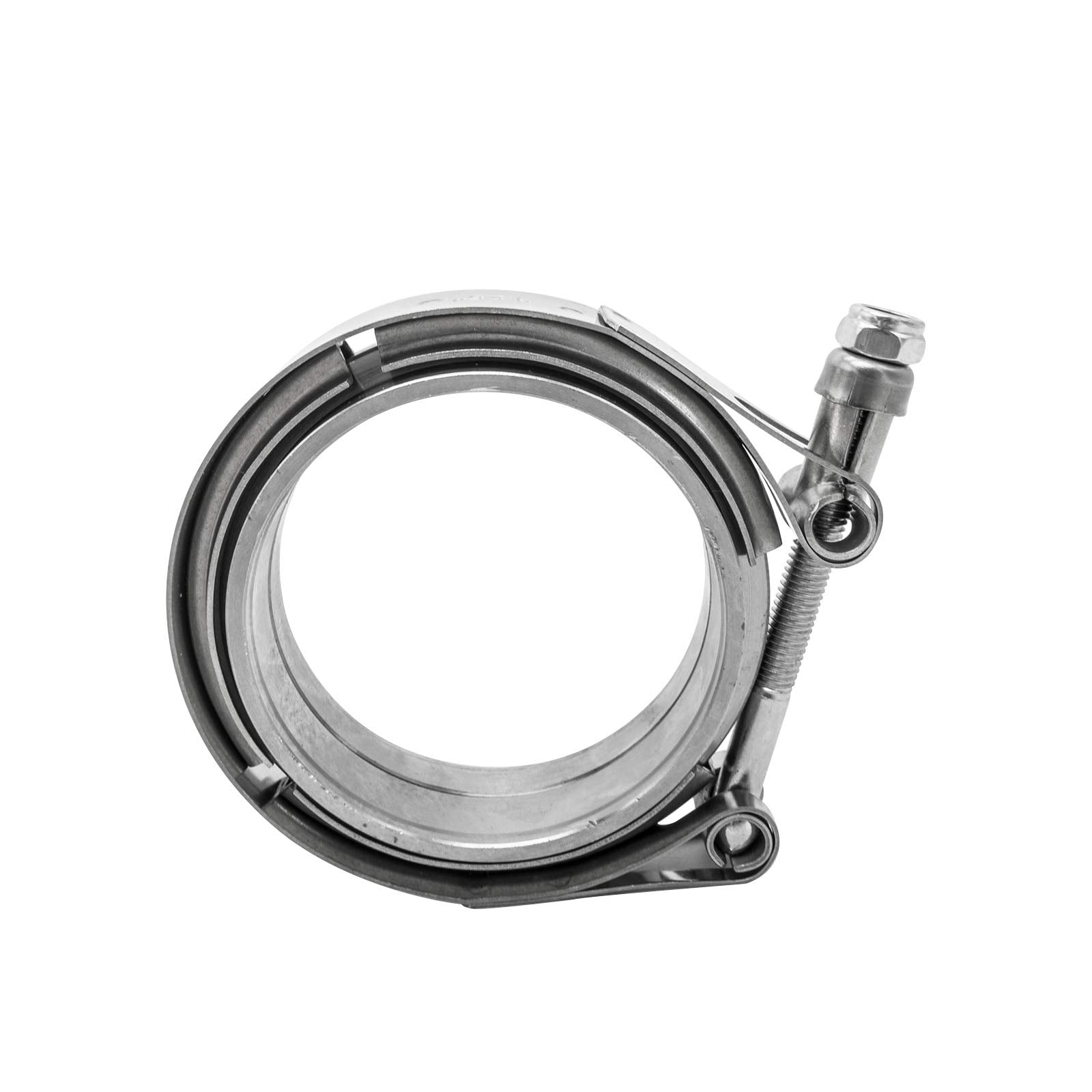 2X 2.5' Inch Stainless Steel V-Band Bolt Clamp With 2 Pcs Male Female Flanges Stainless Steel