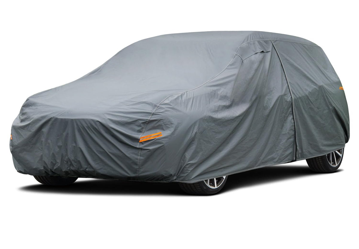 Gunhyi 16 Layers Hatchback Car Cover All Weather Waterproof With Zipper, Universal Fit Honda Fit, Toyota Yaris, Kia Rio, Mitsubi