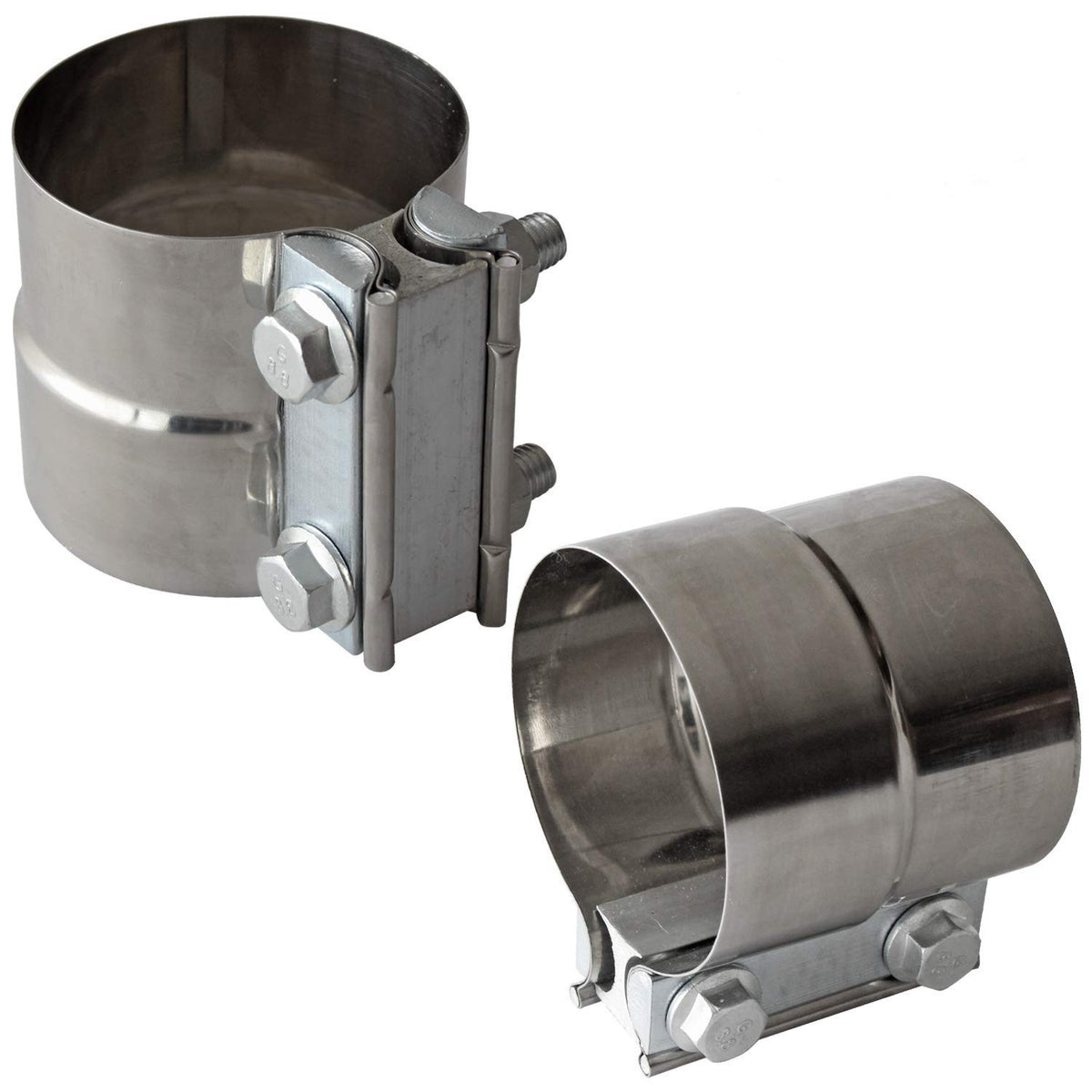 3'' Inch Exhaust Clamps Stainless Steel Muffler Band Clamp For 3'' Inner Diameter To 3'' Outer Diameter Turbo Downpipe Tip Car S