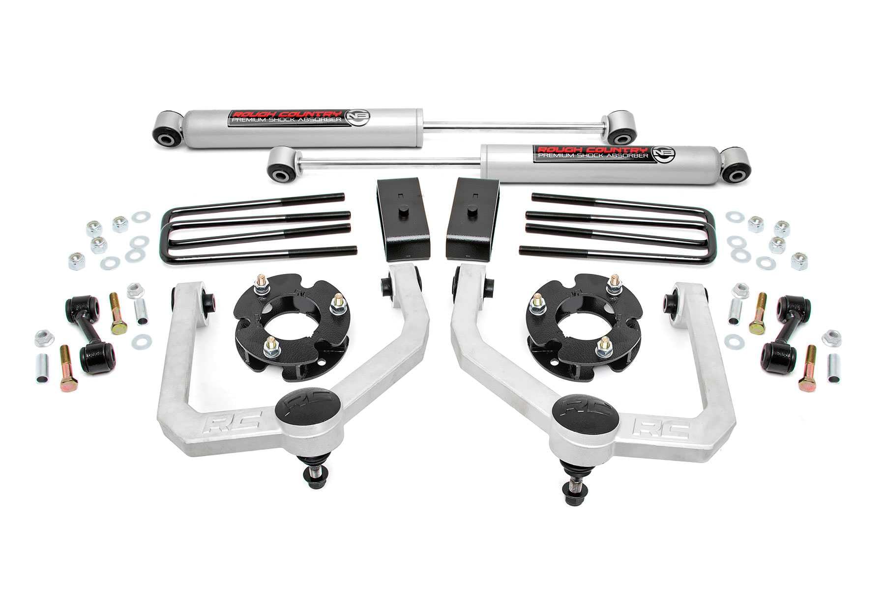 Rough Country 3' Lift Kit W/N3 Shocks For 2004-2024 Nissan Titan - 83430