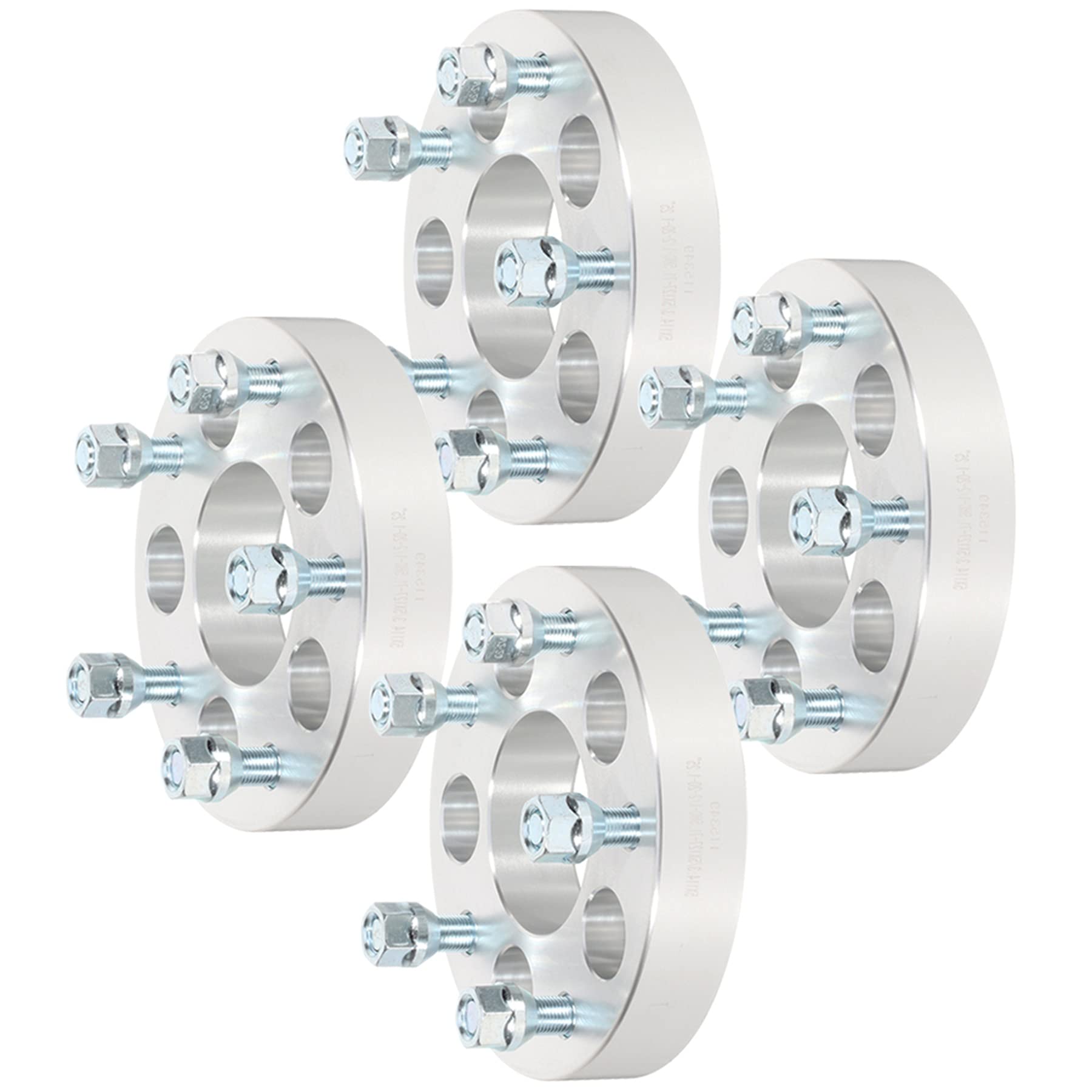 SCITOO 5x114.3 to 5x127 Wheel Spacers 5 Lug 4Pcs 1.25'' Wheel Spacers Adapters 5x4.5 to 5x5 for Wrangler Wheel Adapters for Libe