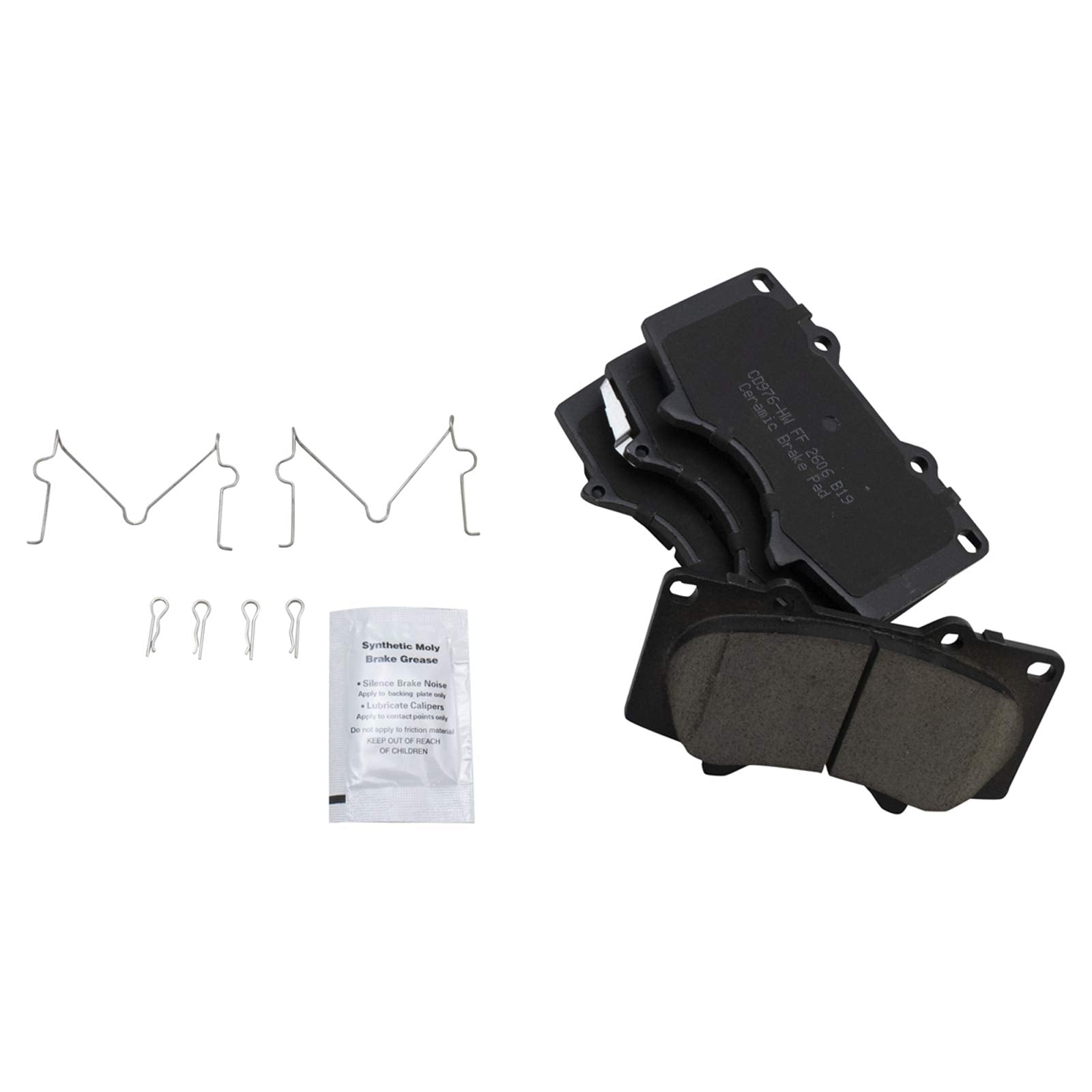 Trq Front Brake Pad & Rotor Kit Brake Pads Brake Rotor Ceramic Compatible With 2003-2009 Lexus Gx470 Toyota 4Runner Limited & Sp