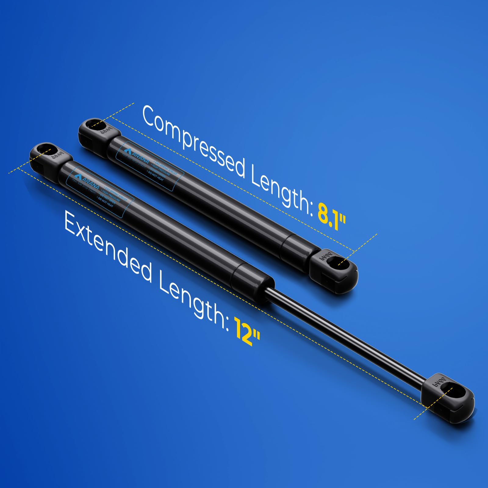 Arana C1615056 12 Inch 90Lb/400N Gas Struts Shocks 4512 Lift Support For Cargo Door Motorhome Storage Compartment Truck Topper T