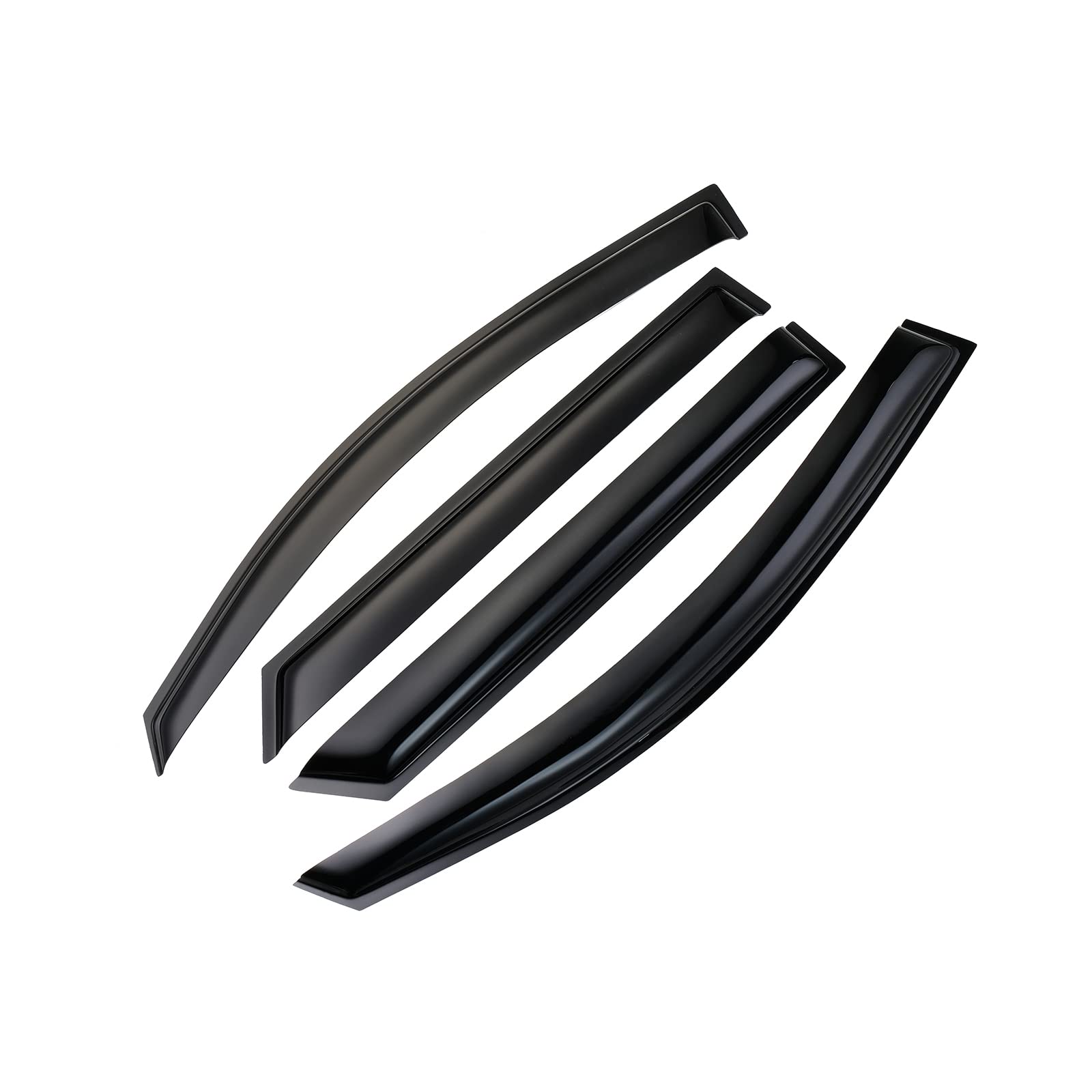 Arokzn Tape-On Side Window Visor Deflectors Rain Guards Designed for Hyundai Tucson 2016-2021 SE SEL Value Limited Sport Ultimat