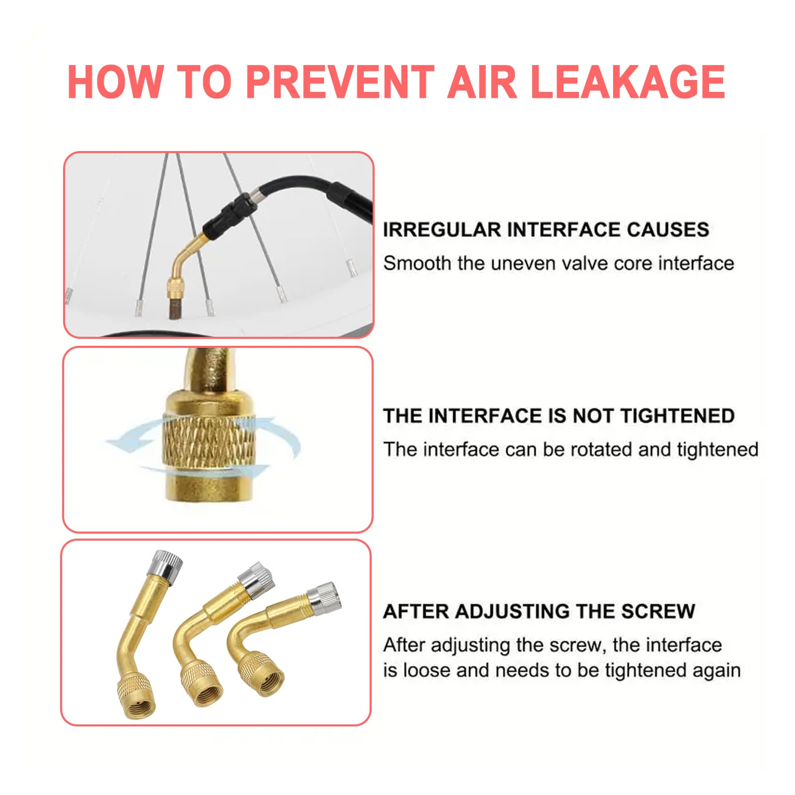 Yienakfun Metal Valve Stem Extenders 45 Degree 90 Degree 135 Degree Universal Valve Stem Extensions For Dual Wheels Passenger Ca