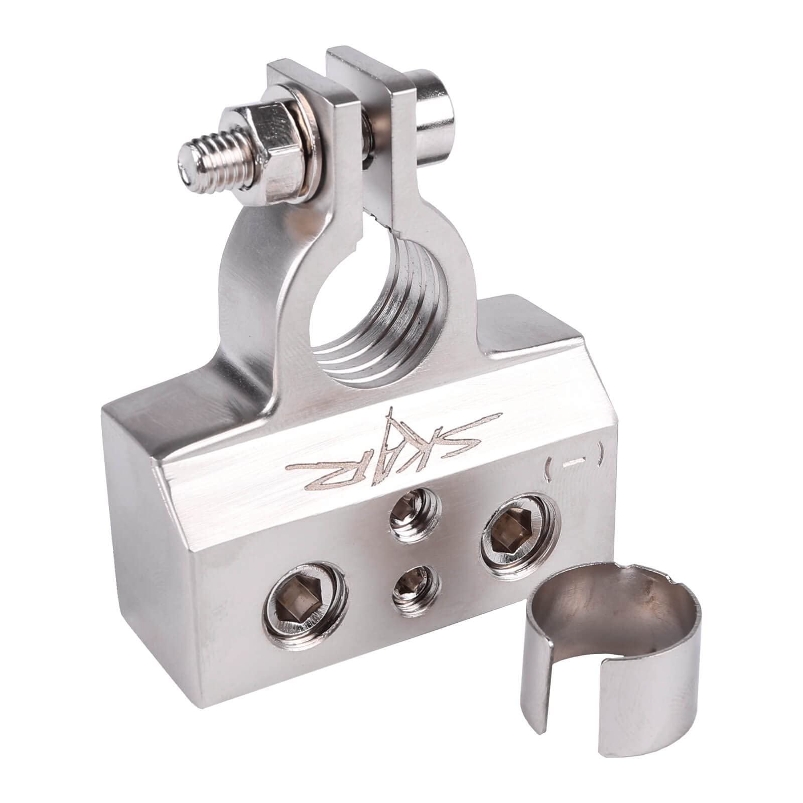 Skar Audio Heavy Duty Battery Terminals SK-BATTERMS1 for 0/4 & 8/10 Gauge Wires