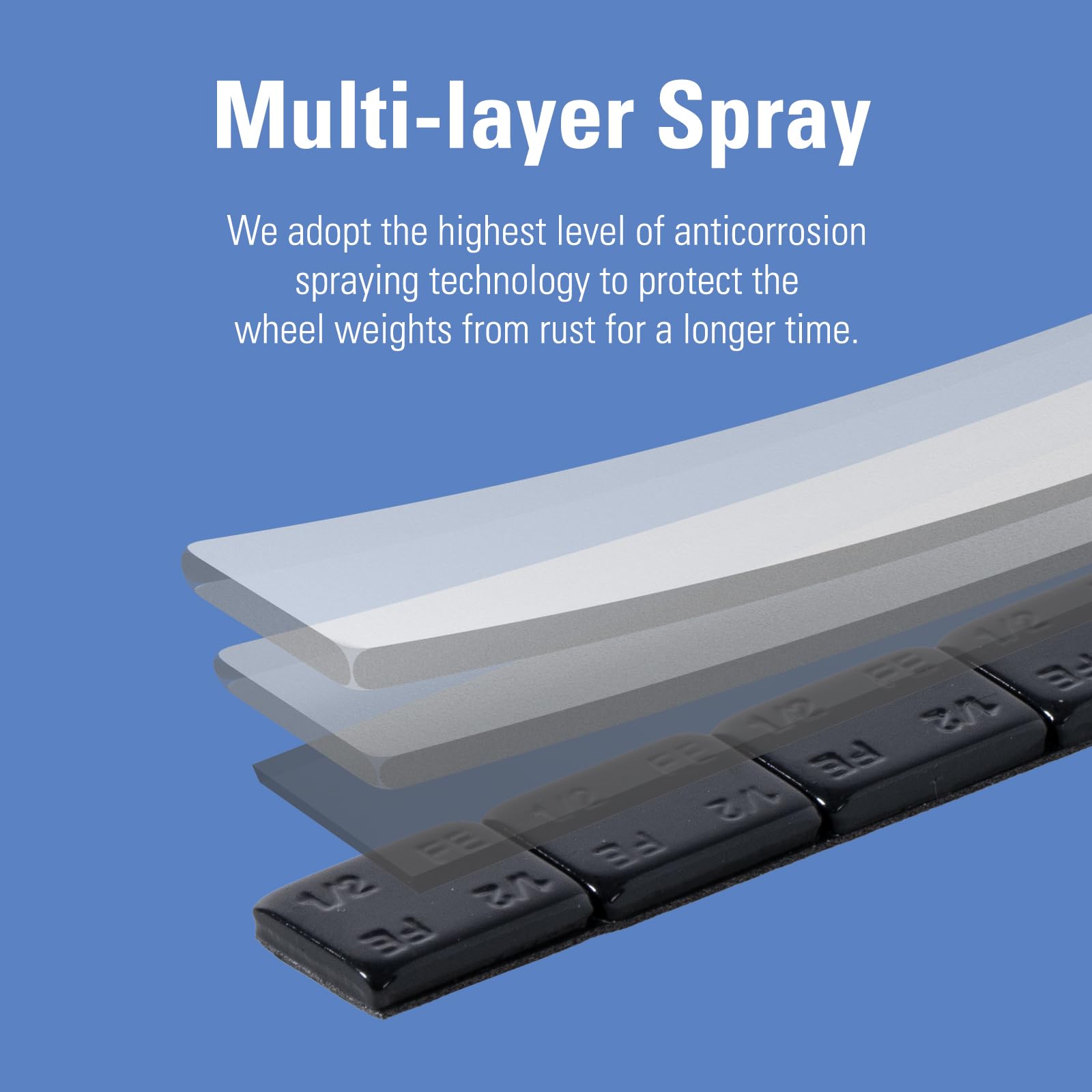 Ckauto 0.5Oz, Adhesive Stick On Roll Wheel Weights, Black, 4.2 Kgs/ 9.24 Lb/Roll, 300Pcs, Oe Quality