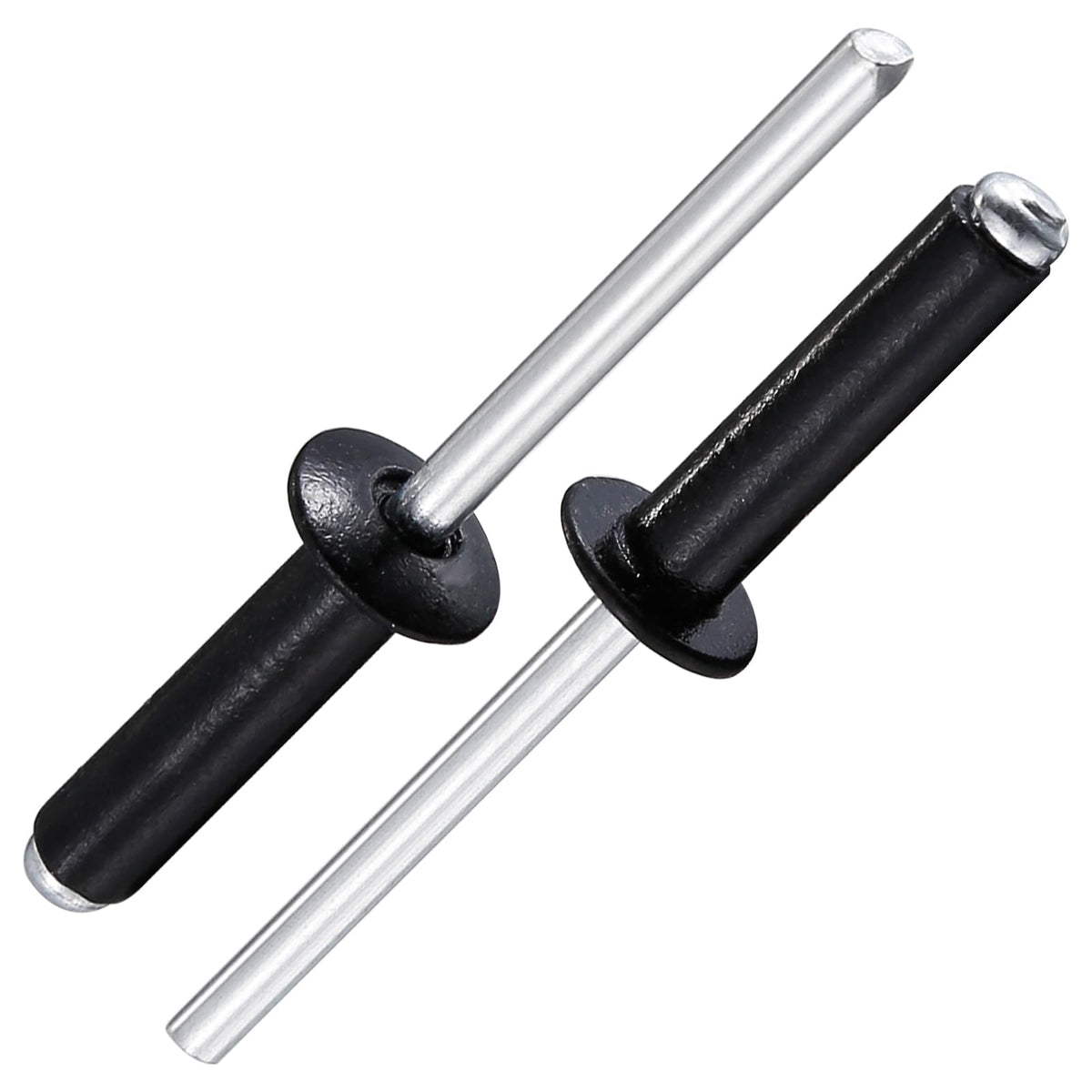 Wensilon (200Pcs) 3/16'X3/4' Black Aluminum Blind Pro Rivets,Aluminum Grip And Steel Mandrel