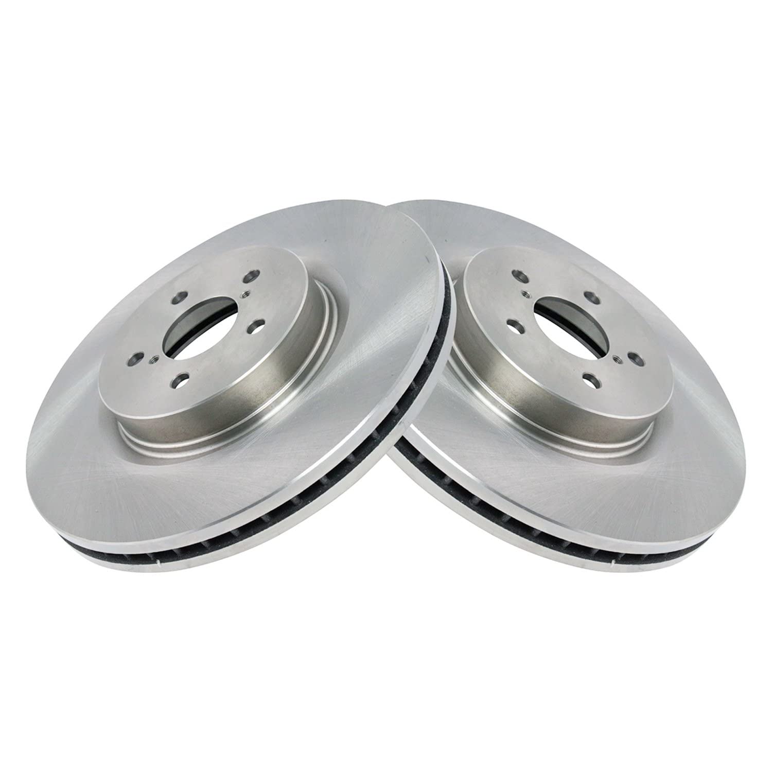 Trq Front Brake Rotors Set Vented Compatible With 2014-2018 Subaru Forester 2005-2014 Legacy 2010-2014 Outback