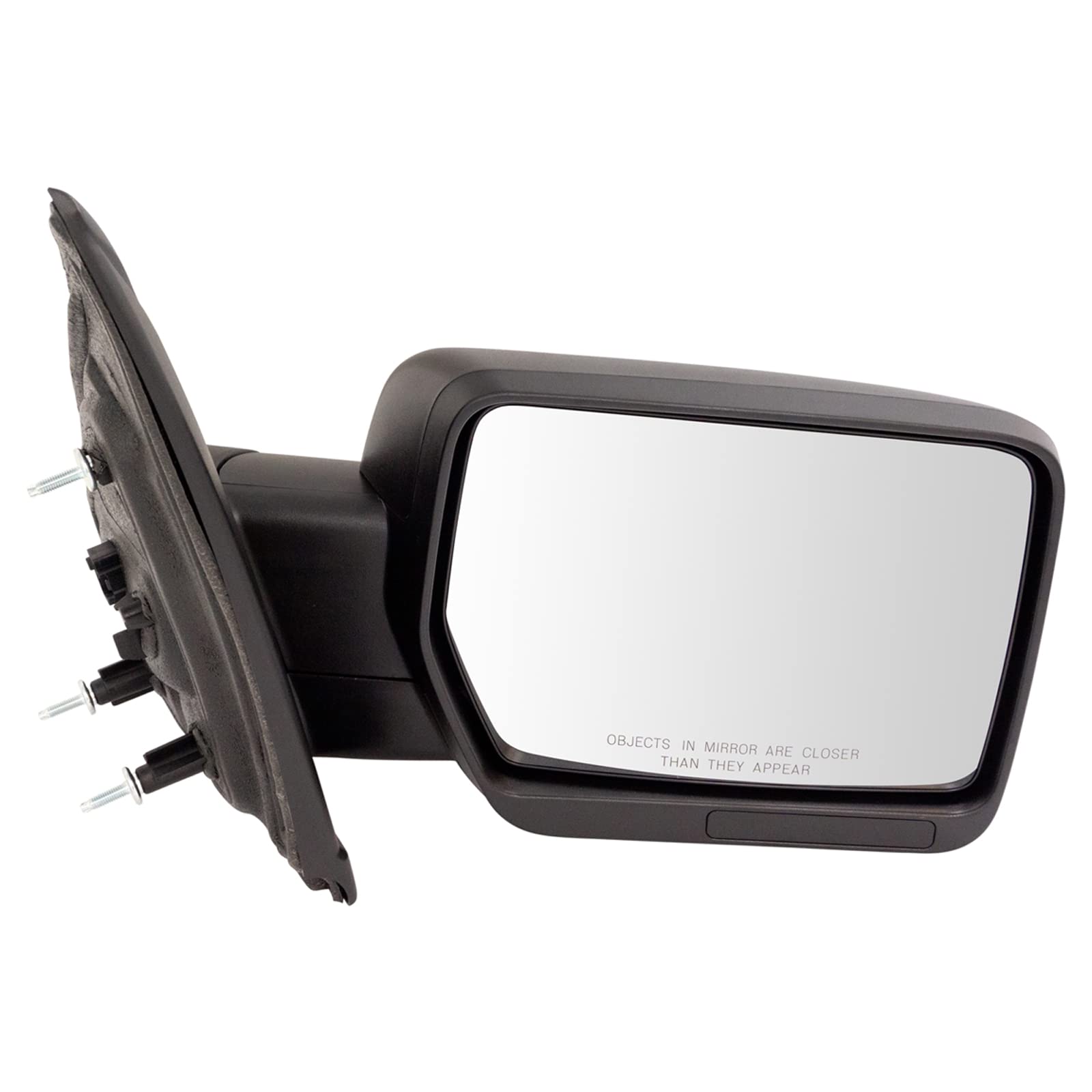 Trq Right Mirror Without Heat With Textured Cover Passenger Side Compatible With 2009-2014 Ford F-150 Fo1321348 Fo1321408