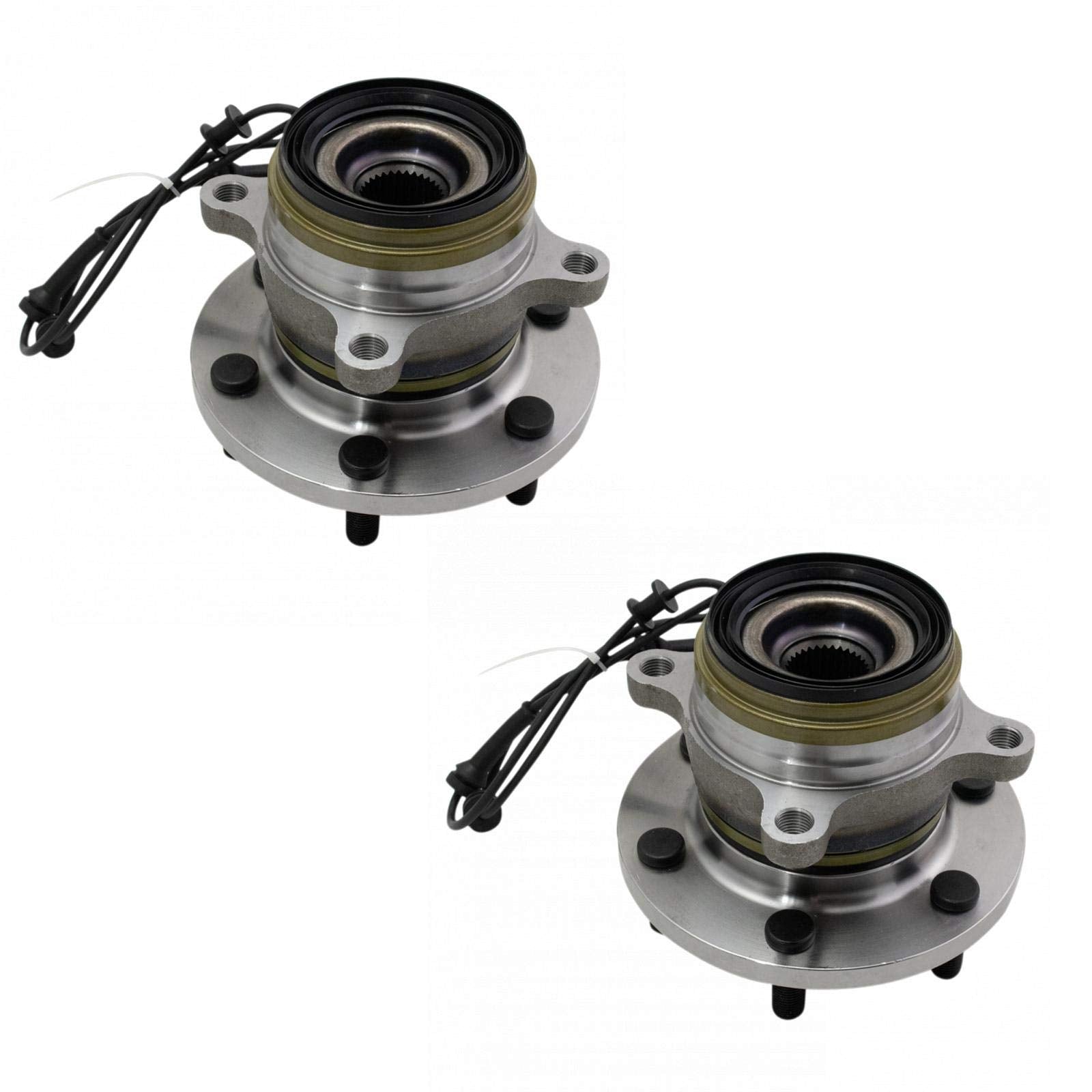 Trq Front Wheel Hub Bearings Assembly Set Compatible With 2016-2023 Nissan Titan Xd