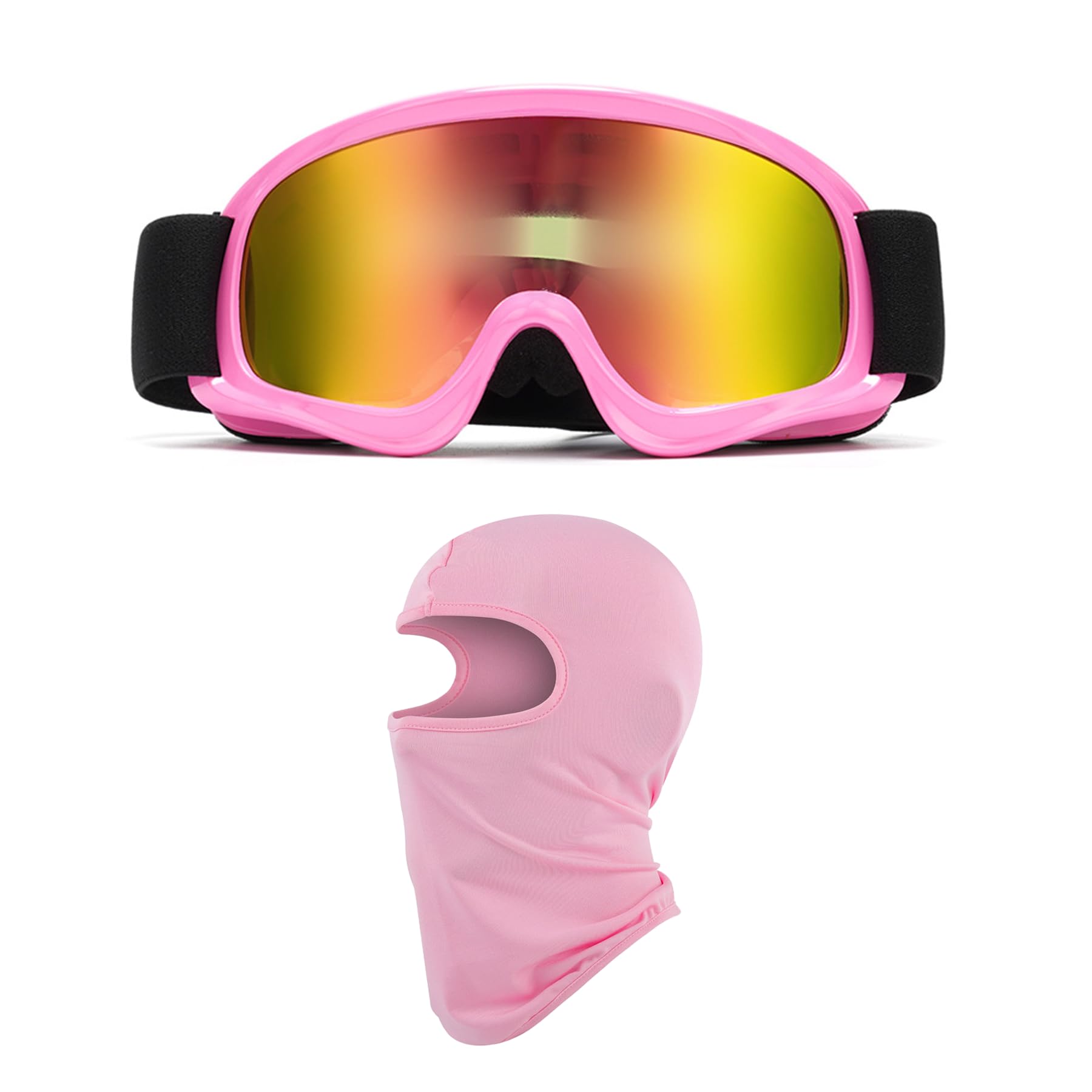 LJDJ Kids Dirt Bike Goggles ATV Motorcycle Off-Road Riding Motocross Glasses with Sun UV Protection Balaclava Full Face Cover fo