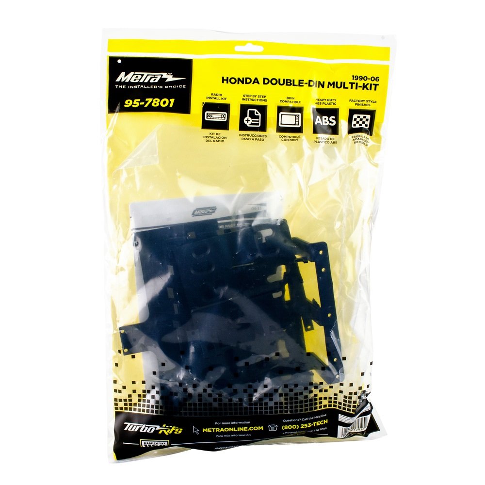 Metra Electronics 95-7801 Double Din Installation Kit For Select 1990-2006 Acura/Honda/Isuzu Vehicles