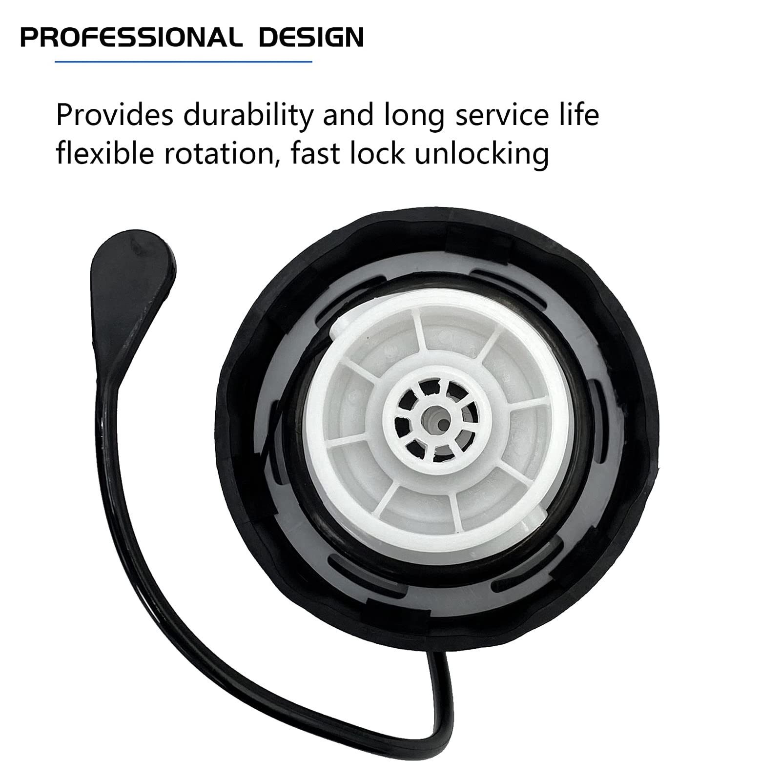 52100552Ag Gas Cap Fuel Cap Replacement For Jeep Wrangler Jk Tj Liberty Cherokee Compass Commander Patriot Grand Cherokee 2000-2018 & More - 52030387Ab 52030387Aa Fuel Filler Cap