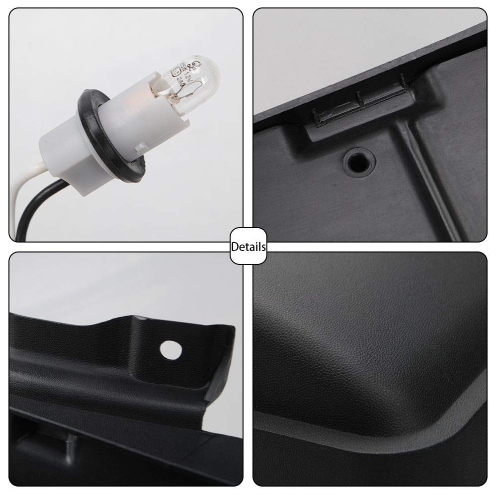 Jecar Fit For Jk License Plate Holder Frame With Light Rear License Plate Mounting Bracket Compatible With 2007-2017 Jeep Wrangler Jk Jku Sahara Rubicon X Sport & Unlimited