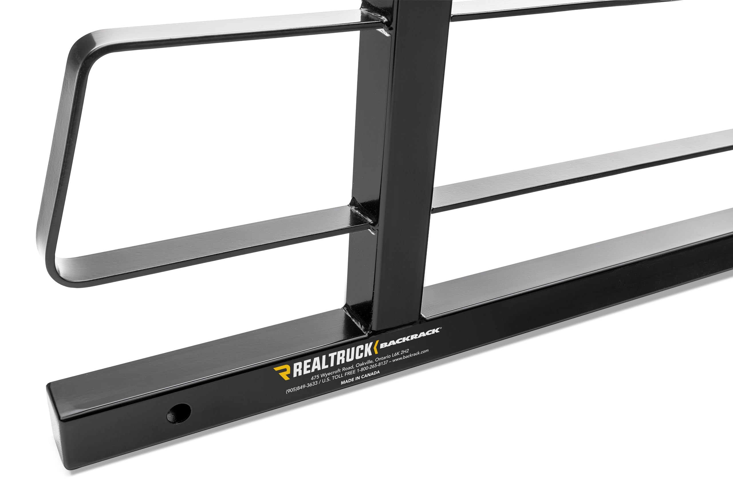 Realtruck Backrack Original Rack Frame Only | Black, No Drill | 15010 | Fits 1985-2005 Chevrolet/Gmc S10/S15; 2005-2023 Toyota T