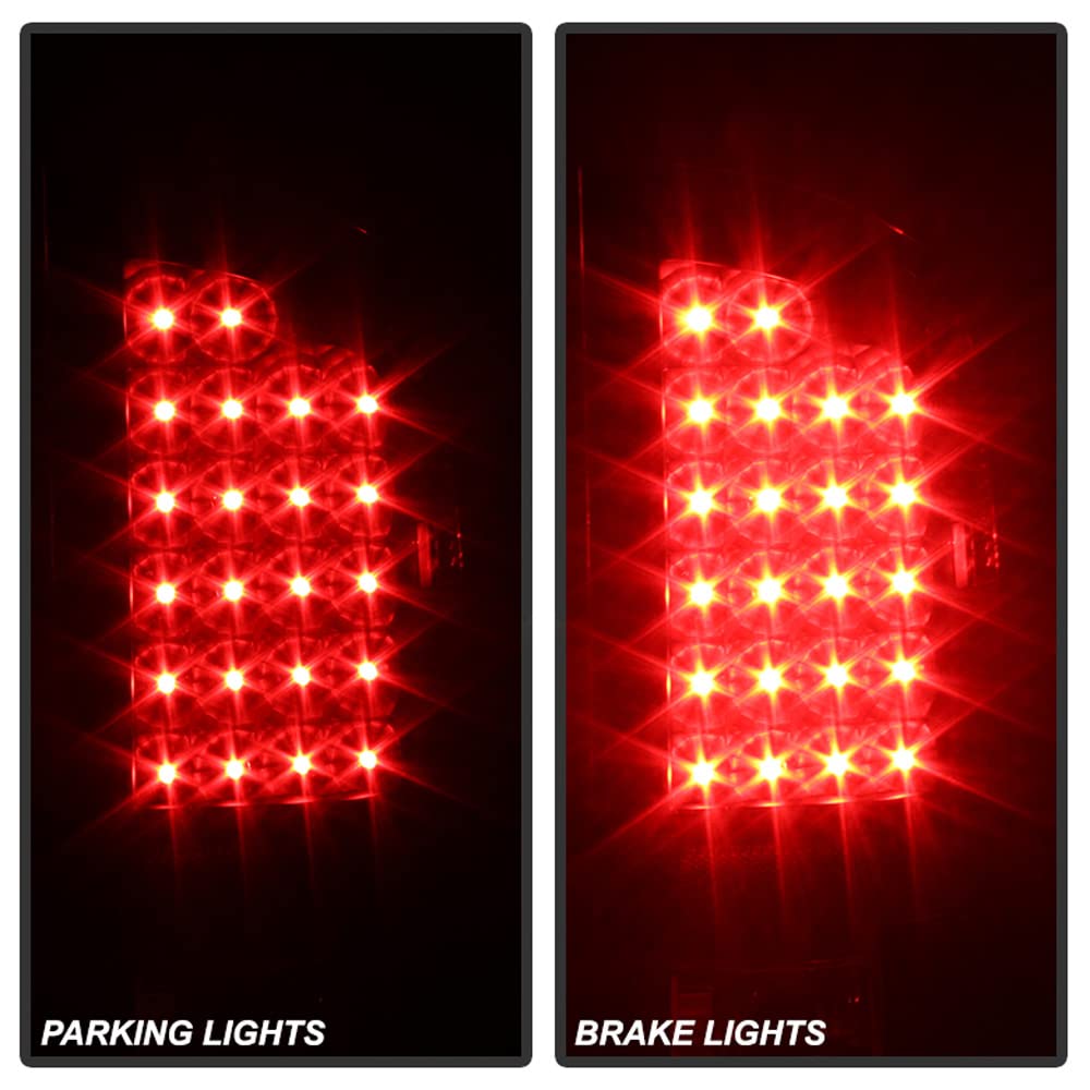 Acanii - For Black Smoked 2007-2008 Dodge Ram 1500/07-09 2500/3500 Led Tail Lights Left+Right