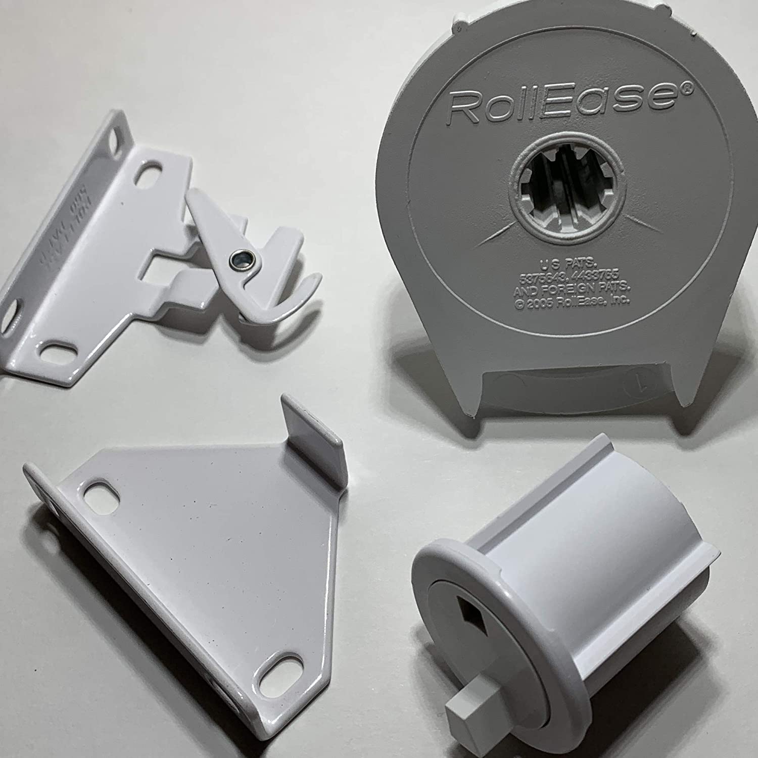 Rollease R16 Clutch Kit For 1.5' White, Includes Clutch + End Plug + Bracket Pair (R16C53W + Rep53W + Rb560W) (White)