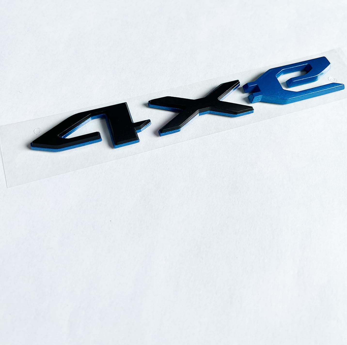 4xe Emblem Replacement for Jeep 2021-2023 Wrangler Rear Swing Gate 4Xe Badge Decal Stickers 68490886AB (Black and Blue)