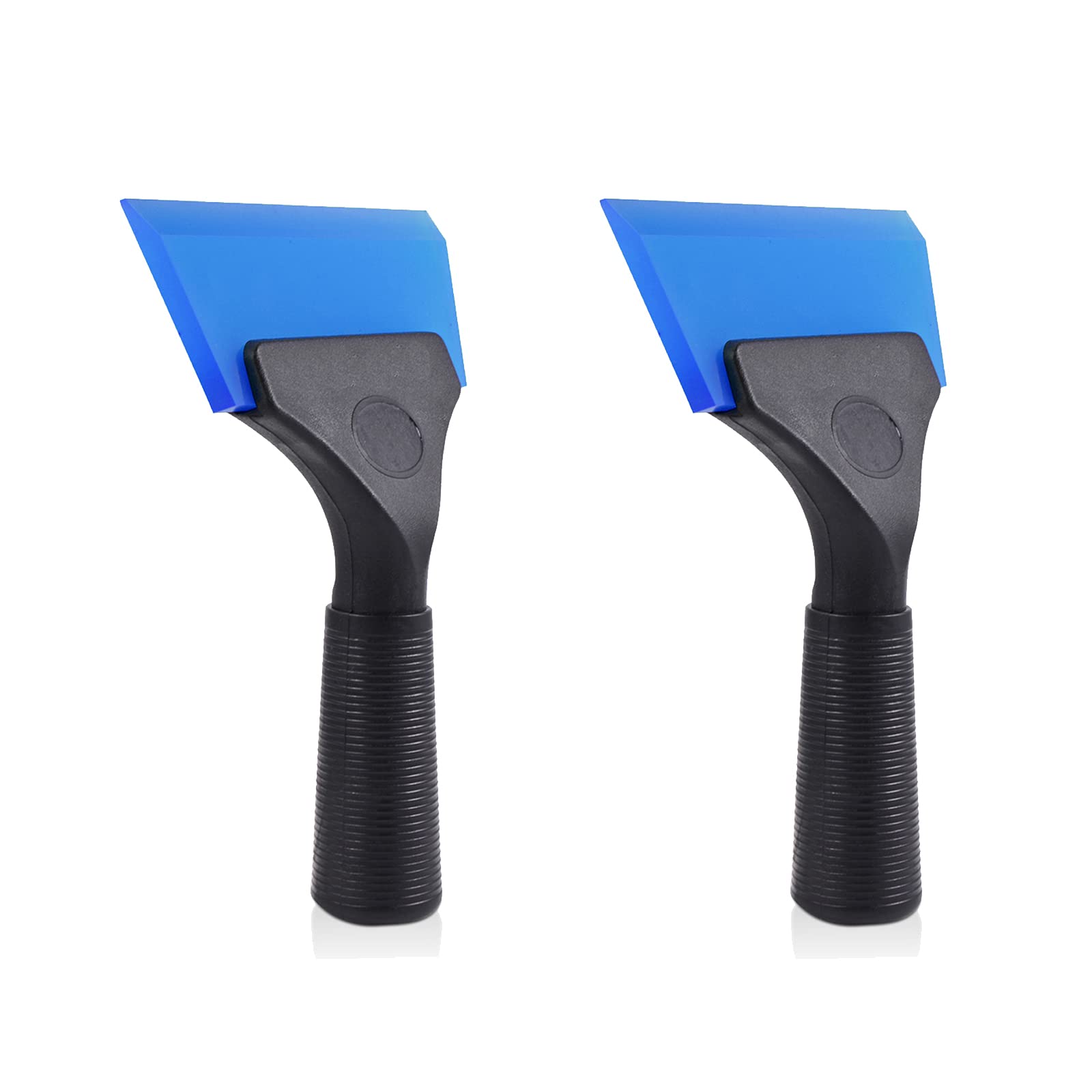 FOSHIO Small Squeegee with 5 Inch Dark Blue Rubber Blade Mini Wiper Window Tinting Tools for Mirror Glass Window Cleaner with No