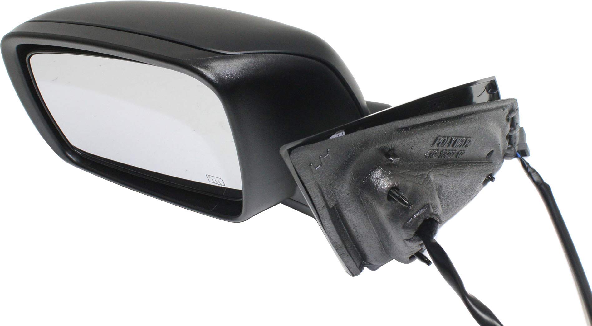 Kool-Vue Mirror Compatible with 2009-2018 Dodge Journey Driver Side Manual Folding, Heated, Paintable, Power Glass, Replacement