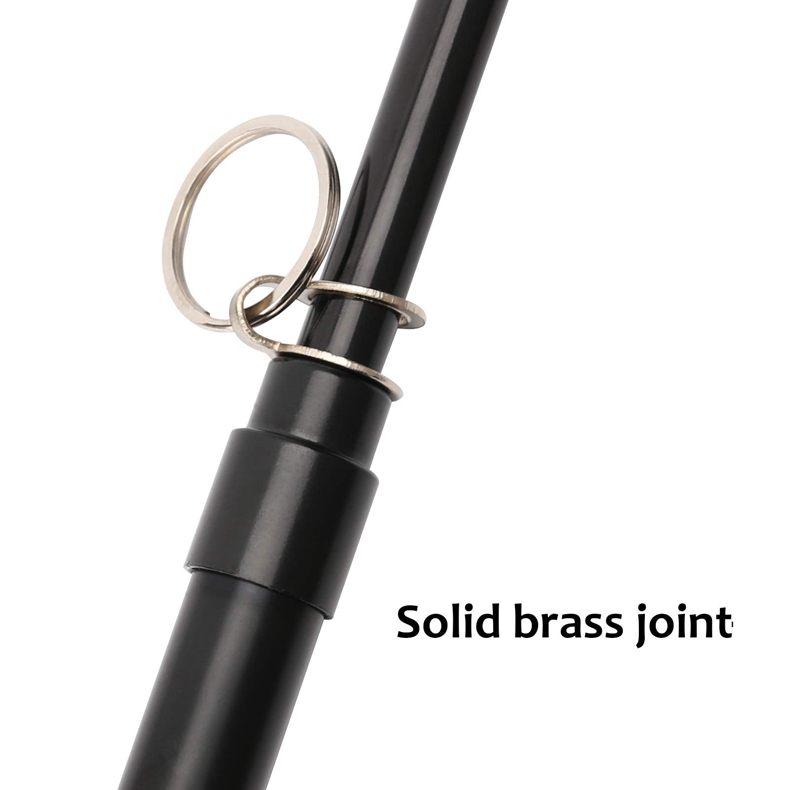 Measureman Heavy Duty Dual Head Truck Tire Gauge, Solid Brass Body, Black Painting, Aluminum Slide, with Hook, Range 10-150psi/k