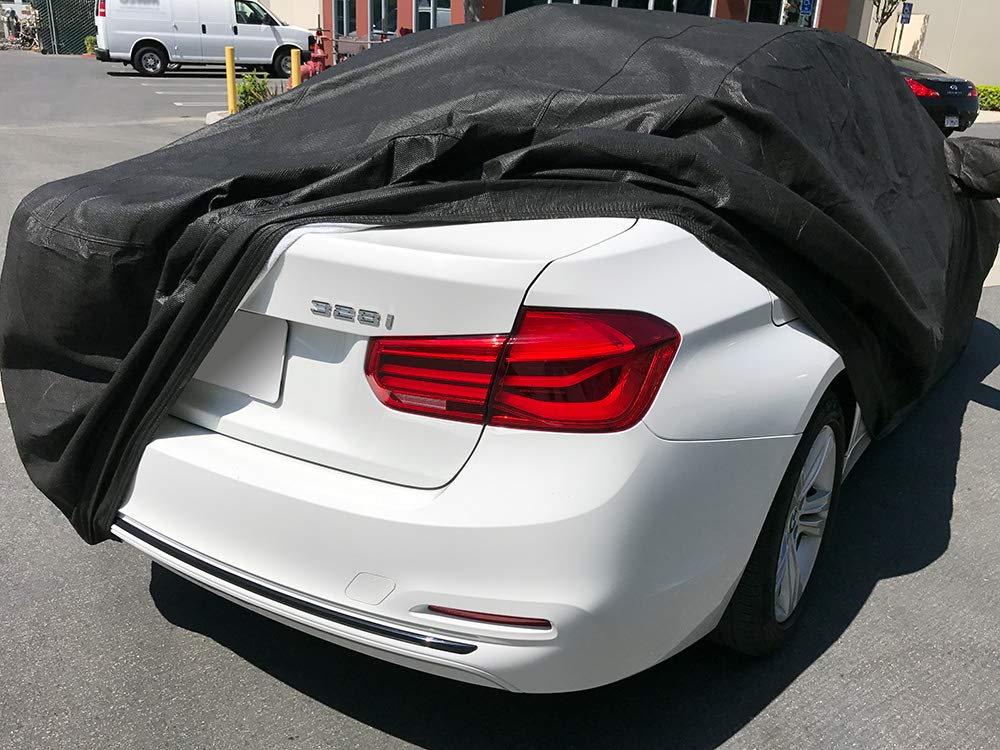 CarsCover Custom Fit 2007-2019 BMW M3 320i 328i 328d 330i 330e 335i 340i Car Cover Heavy Duty All Weatherproof Ultrashield Black 320 328 330 335 340