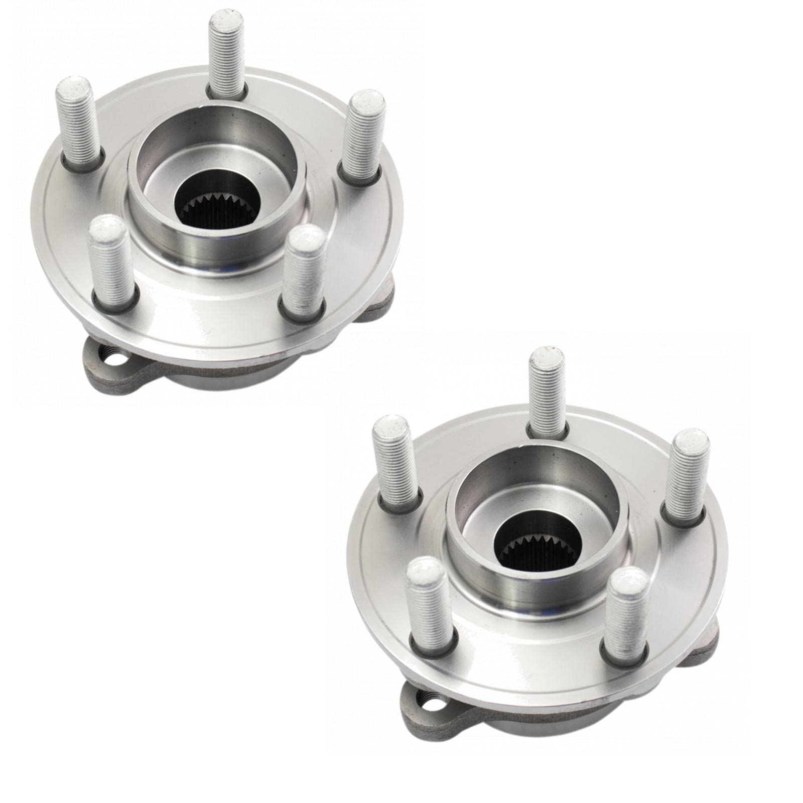 Trq Front Rear Wheel Hub Bearings Assembly Set Compatible With 2015-2023 Ford Edge 2017-2019 Fusion 2017-2020 Lincoln Continenta