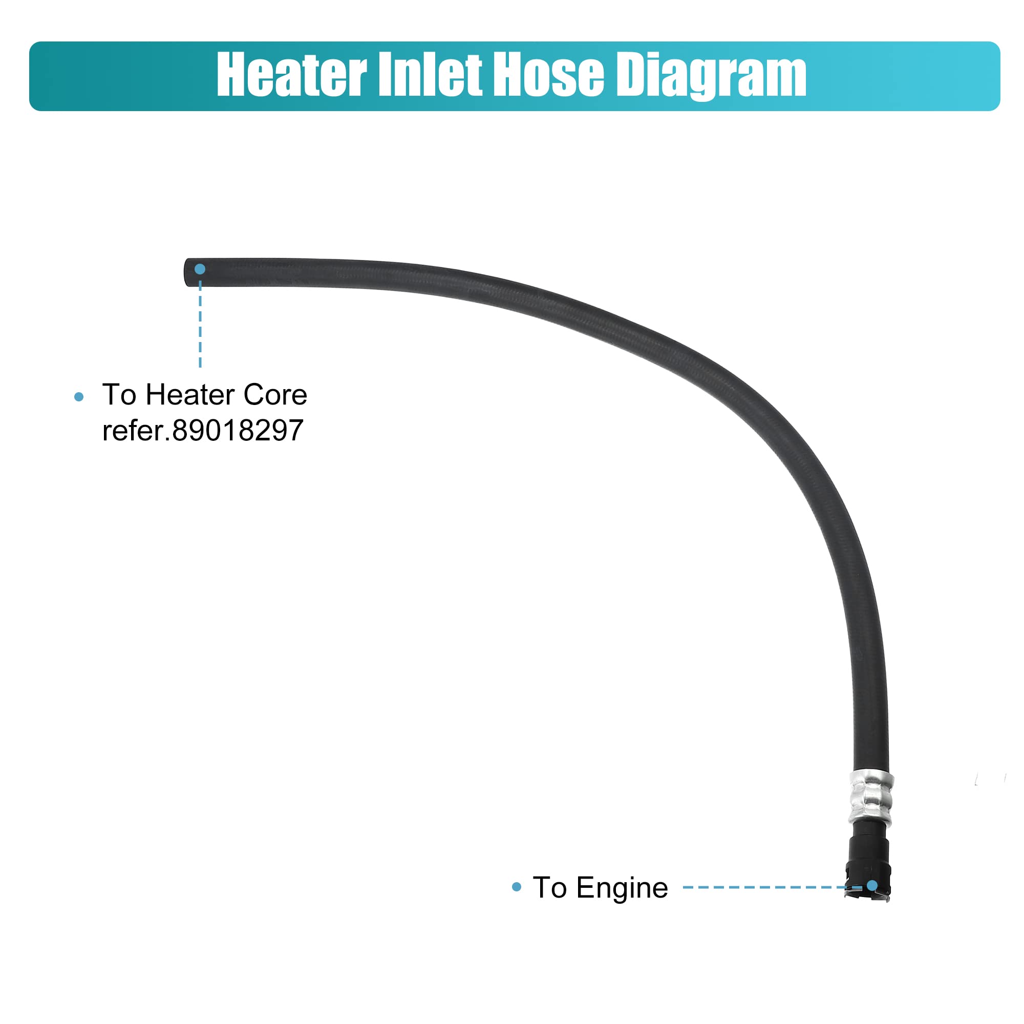 X Autohaux Hvac Engine Heater Inlet Hose Assembly 22885825 15895065 15854958 For Cadillac Escalade Esv Ext For Chevrolet Suburba