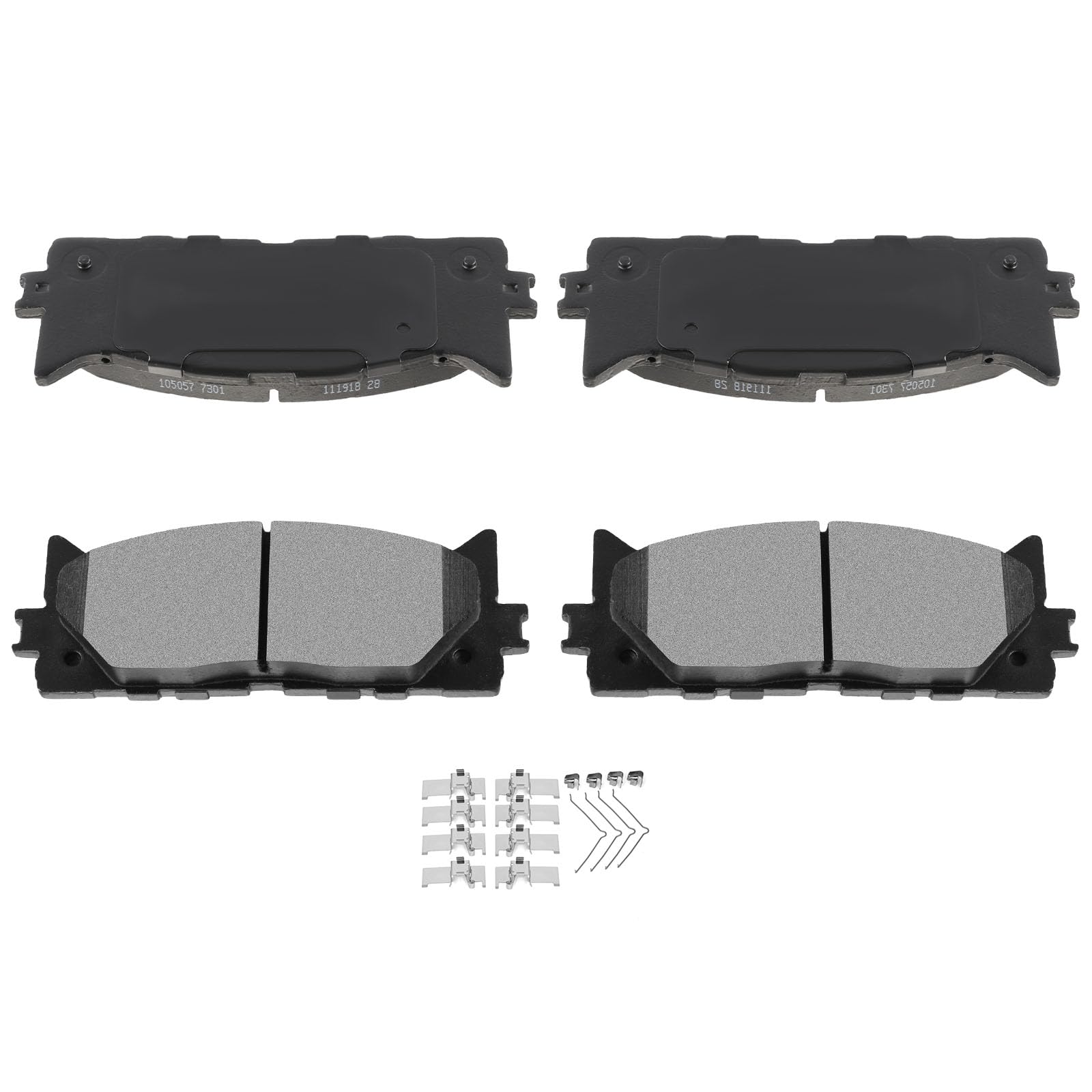 Automuto 4Pcs Front Ceramic Disc Brake Pads Set D1293 For Lexus Es350 2007-2018,For Toyota Avalon 2008-2018,For Toyota For Camry
