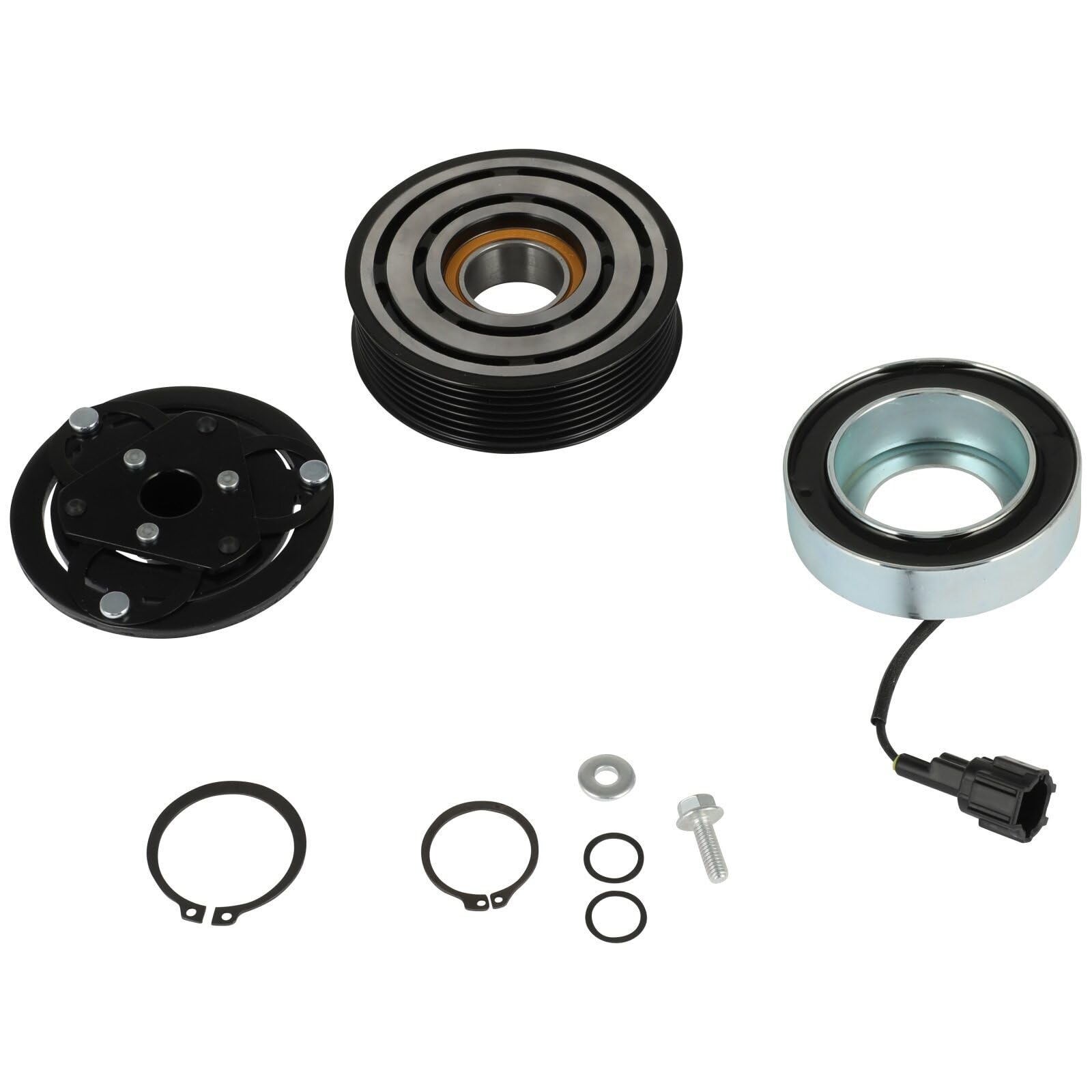 Eccpp A/C Compressor Clutch 2012-2017 Fit For Nissan Versa 1.6L 2014-2019 For Nissan Note 1.6L Ac Compressor Clutch Assembly Kit