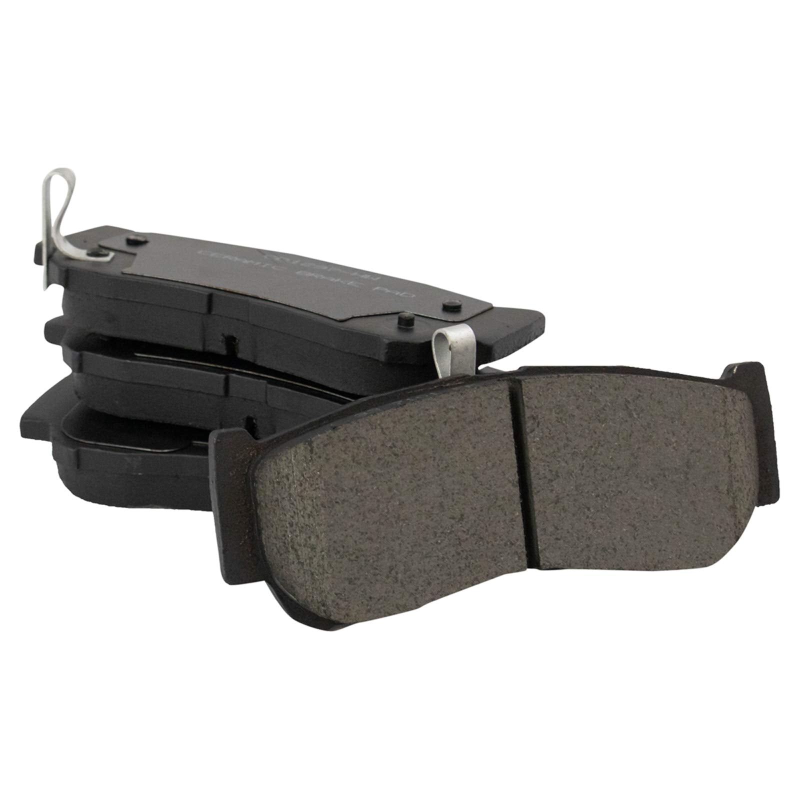 Trq Rear Brake Pad & Rotor Kit Brake Pads Brake Rotor Parking Brake Shoe Set Ceramic Compatible With 2007-2009 Hyundai Santa Fe